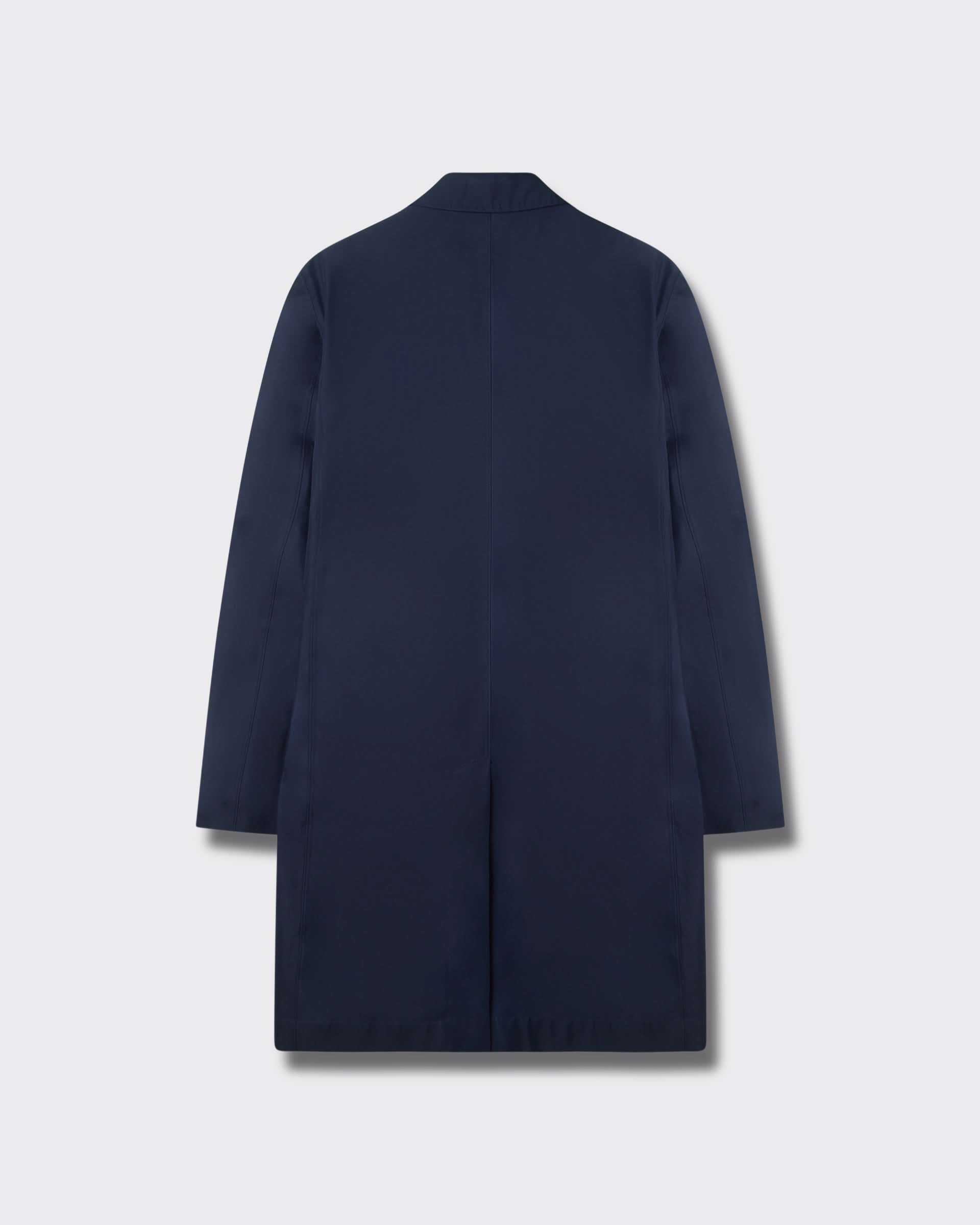Monroe Long Trench Coat Navy