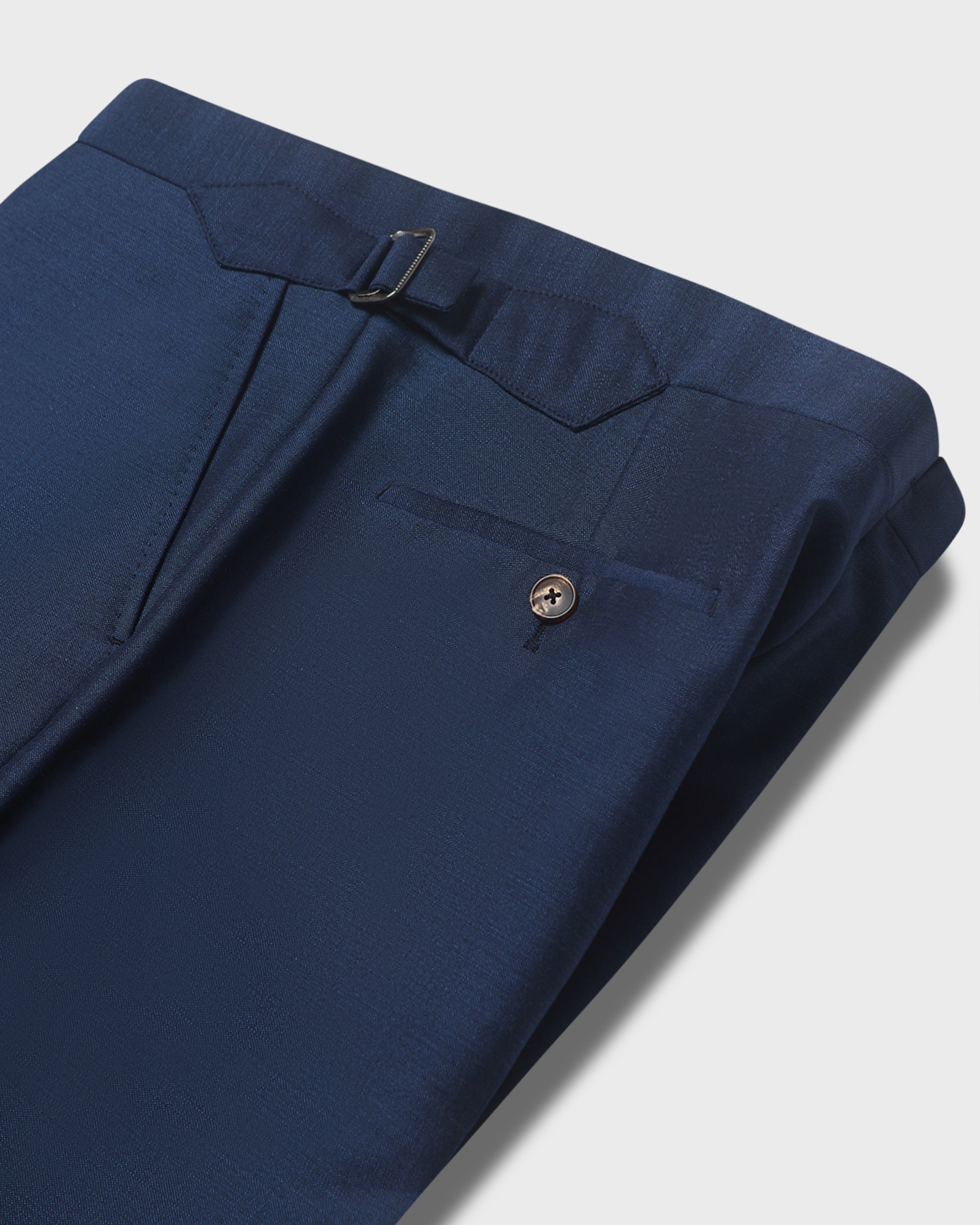 Inglefield Wool Mohair Suit Trousers Blue
