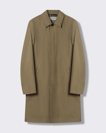 Monroe Long Trench Coat Khaki