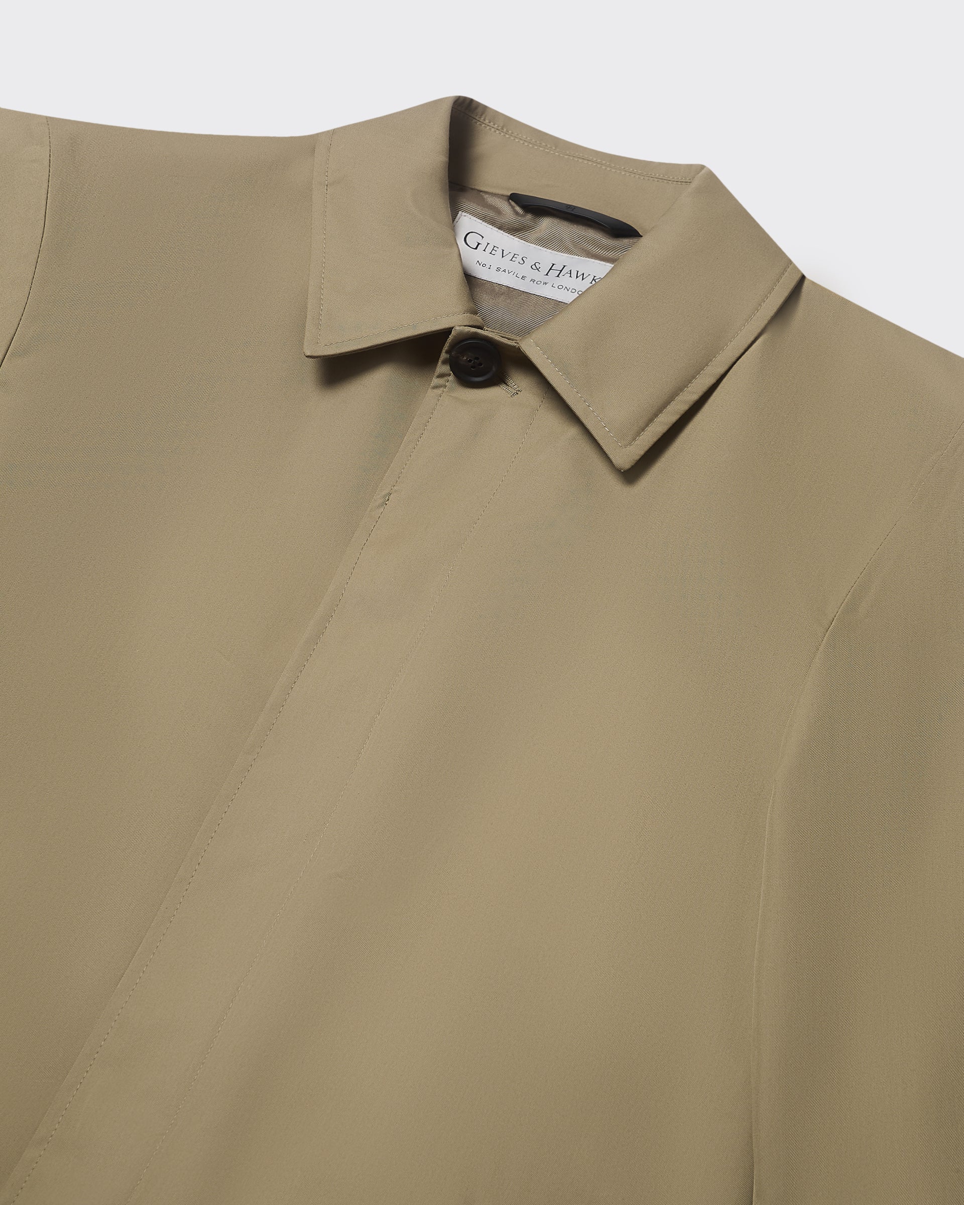 Monroe Long Trench Coat Khaki