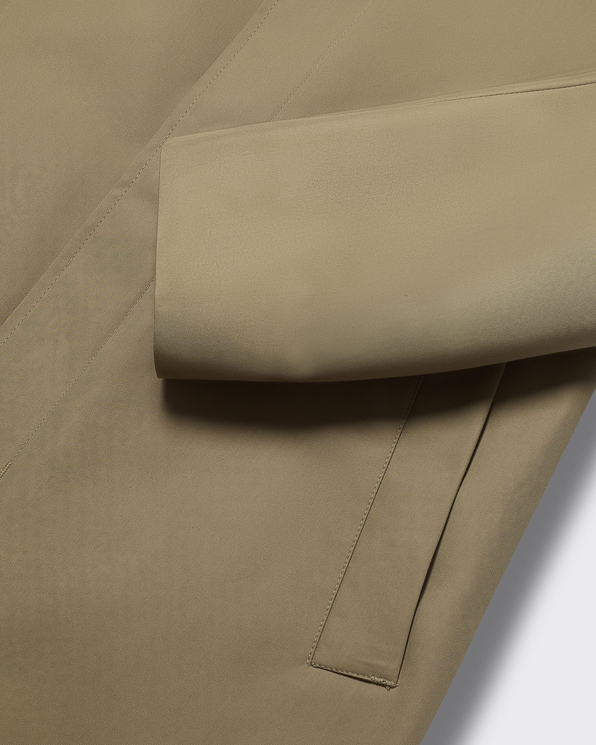Monroe Long Trench Coat Khaki