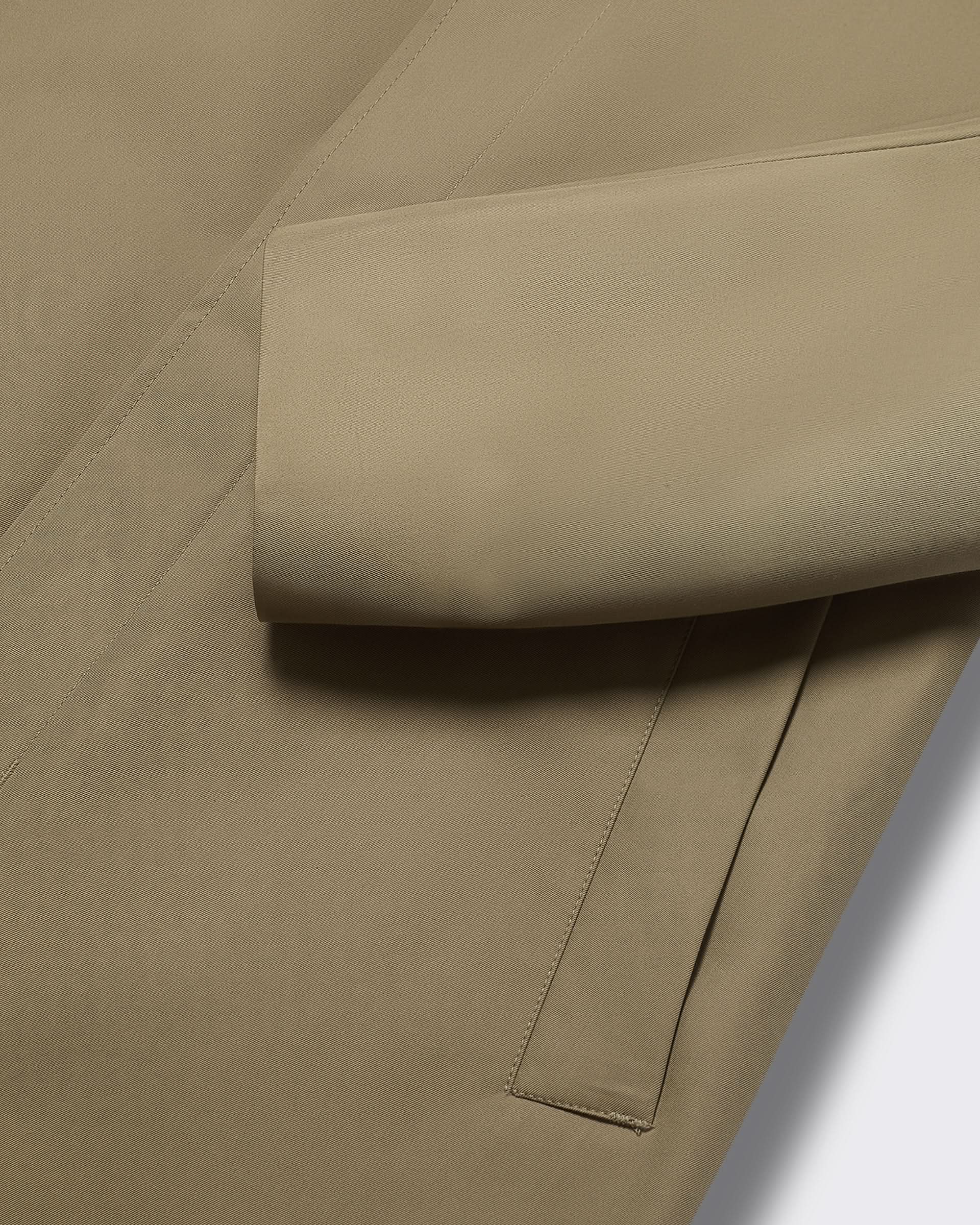 Monroe Long Trench Coat Khaki