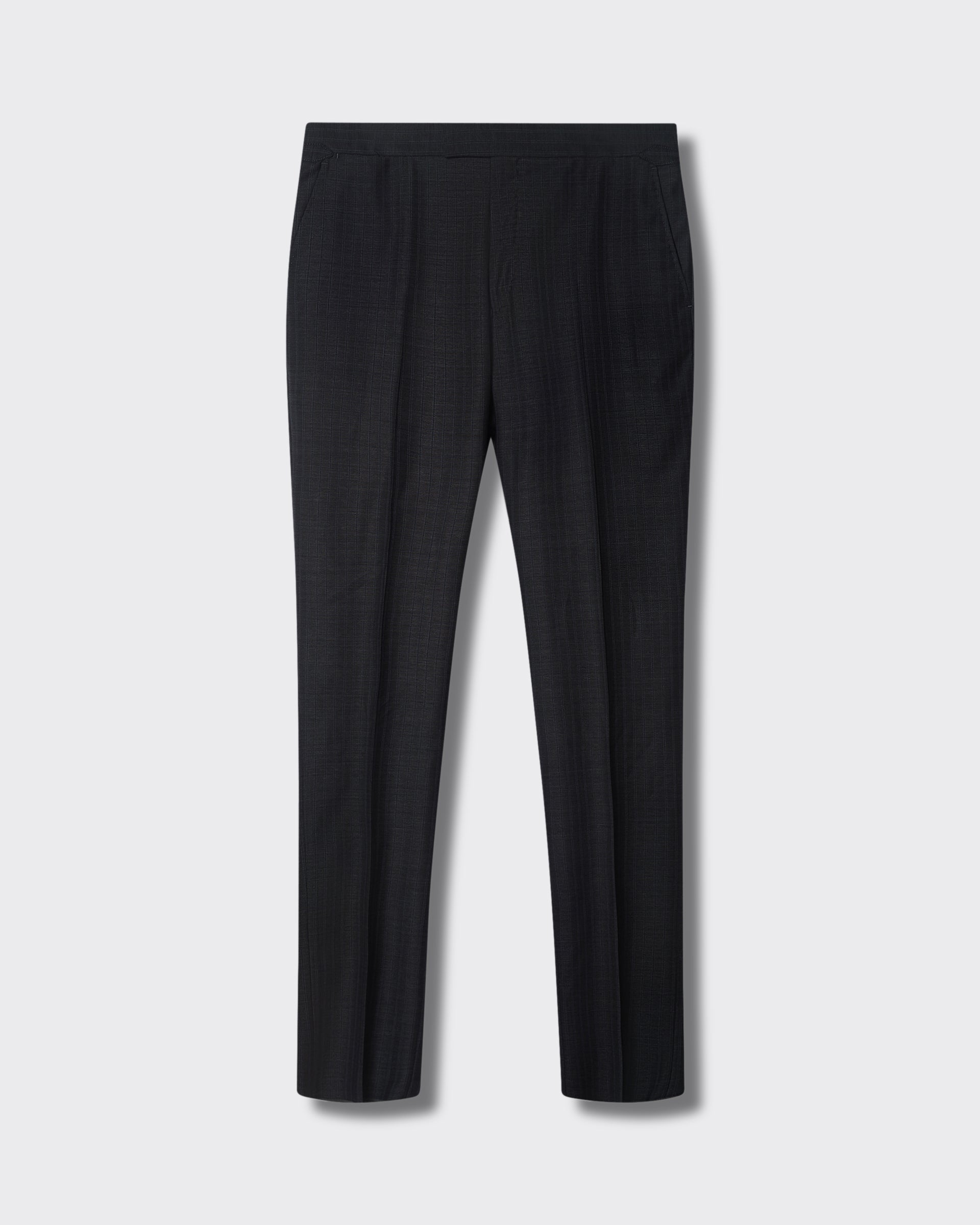 Trent Pinstripe Wool 2 piece Suit Charcoal