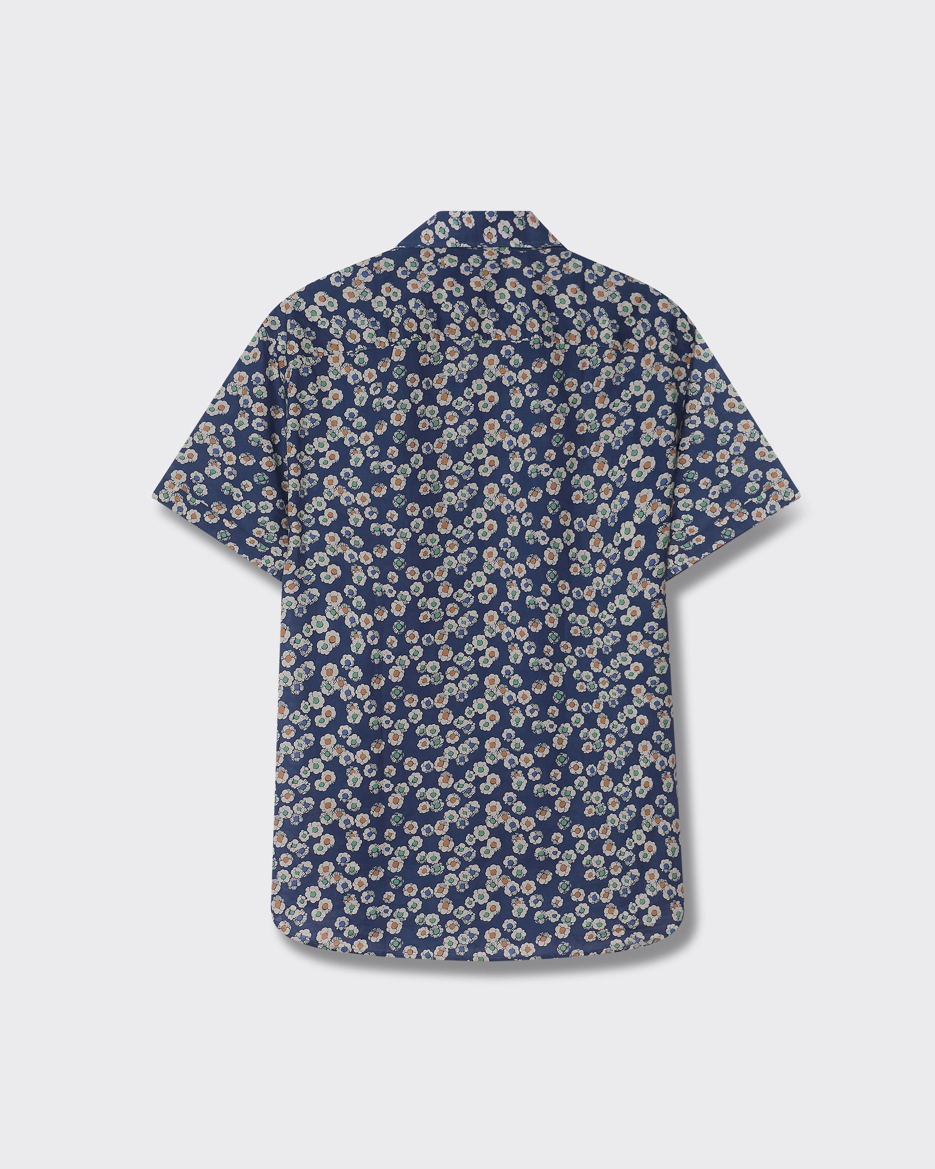 Glenn Hidden Button Cotton Short-Sleeve Shirt