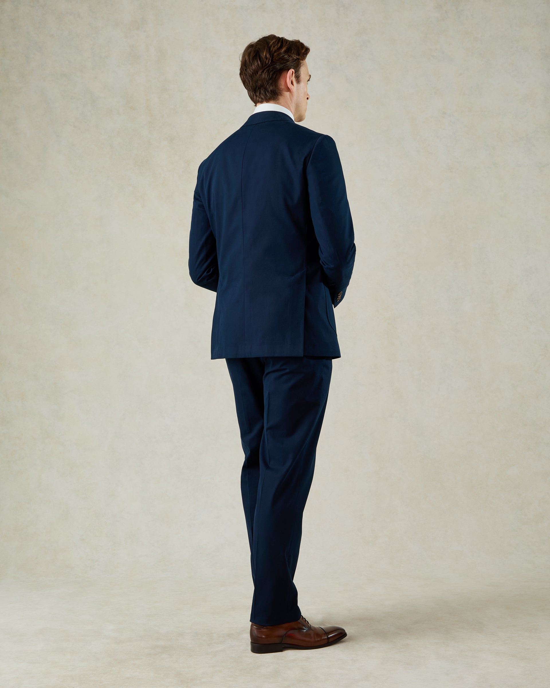 Stanley Cotton & Cashmere Suit Jacket Navy