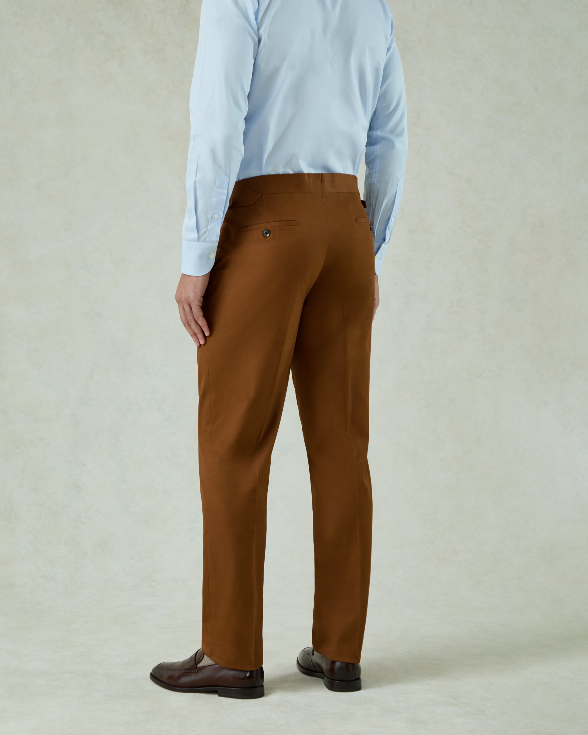 Allen Cotton & Cashmere Suit Chesnut Brown
