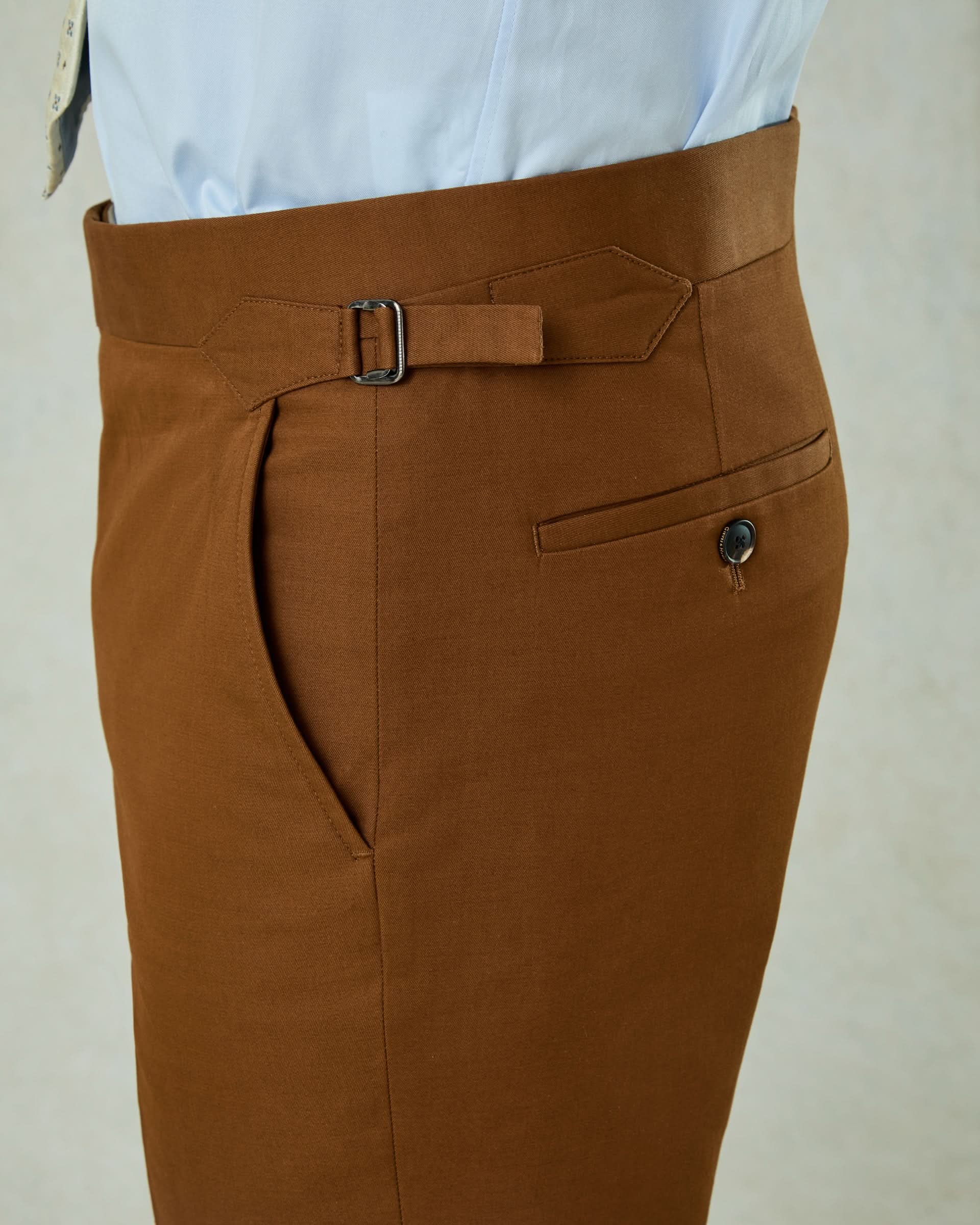 Allen Cotton & Cashmere Suit Chesnut Brown