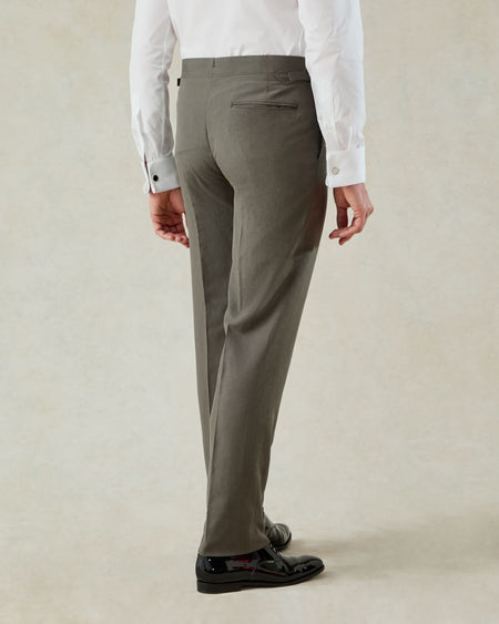 Neumann Silk Linen Dinner Pant Khaki