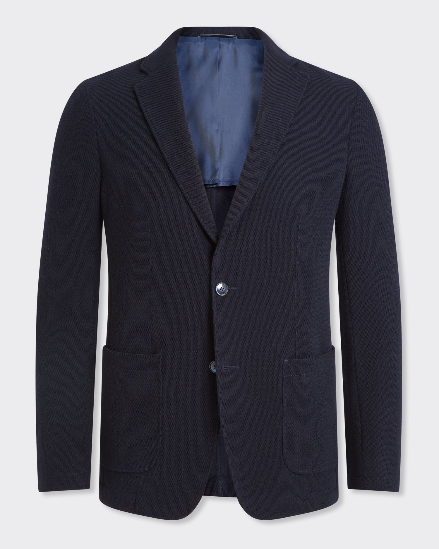 Jervoise Wool & Cotton Blazer Navy