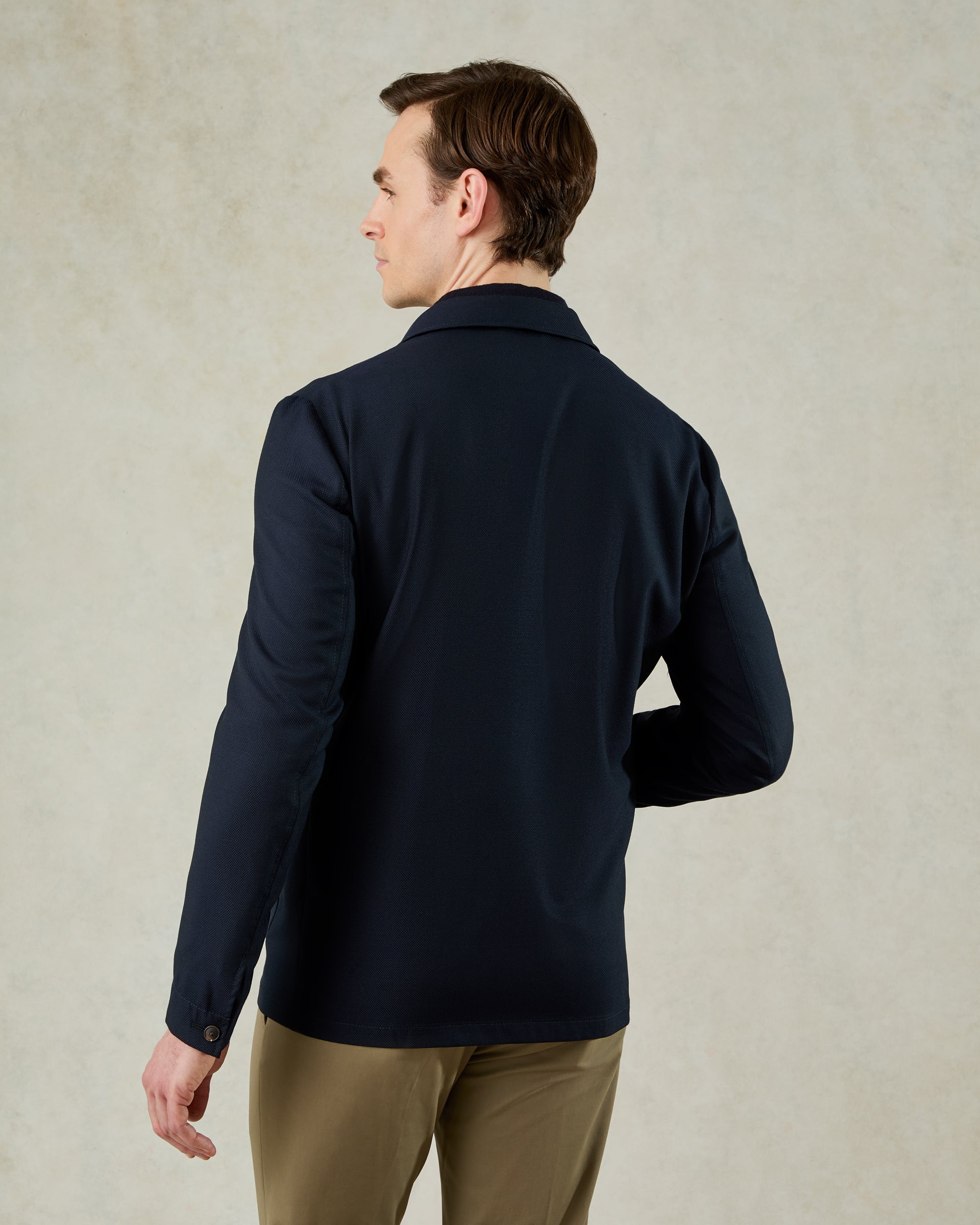 Cuddy Shirt Hopsack Navy