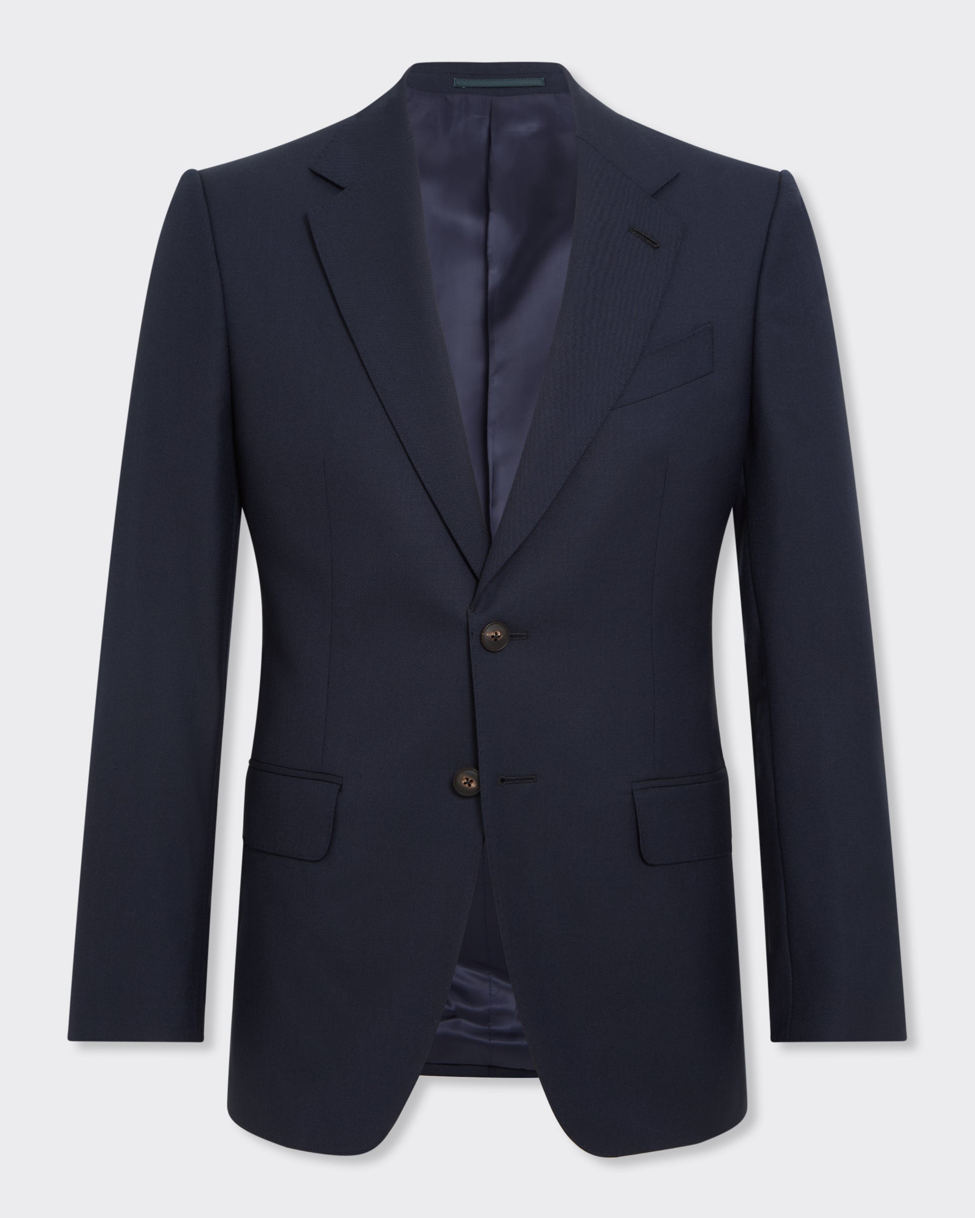 Doughty Virgin Wool Twill Suit Jacket Navy