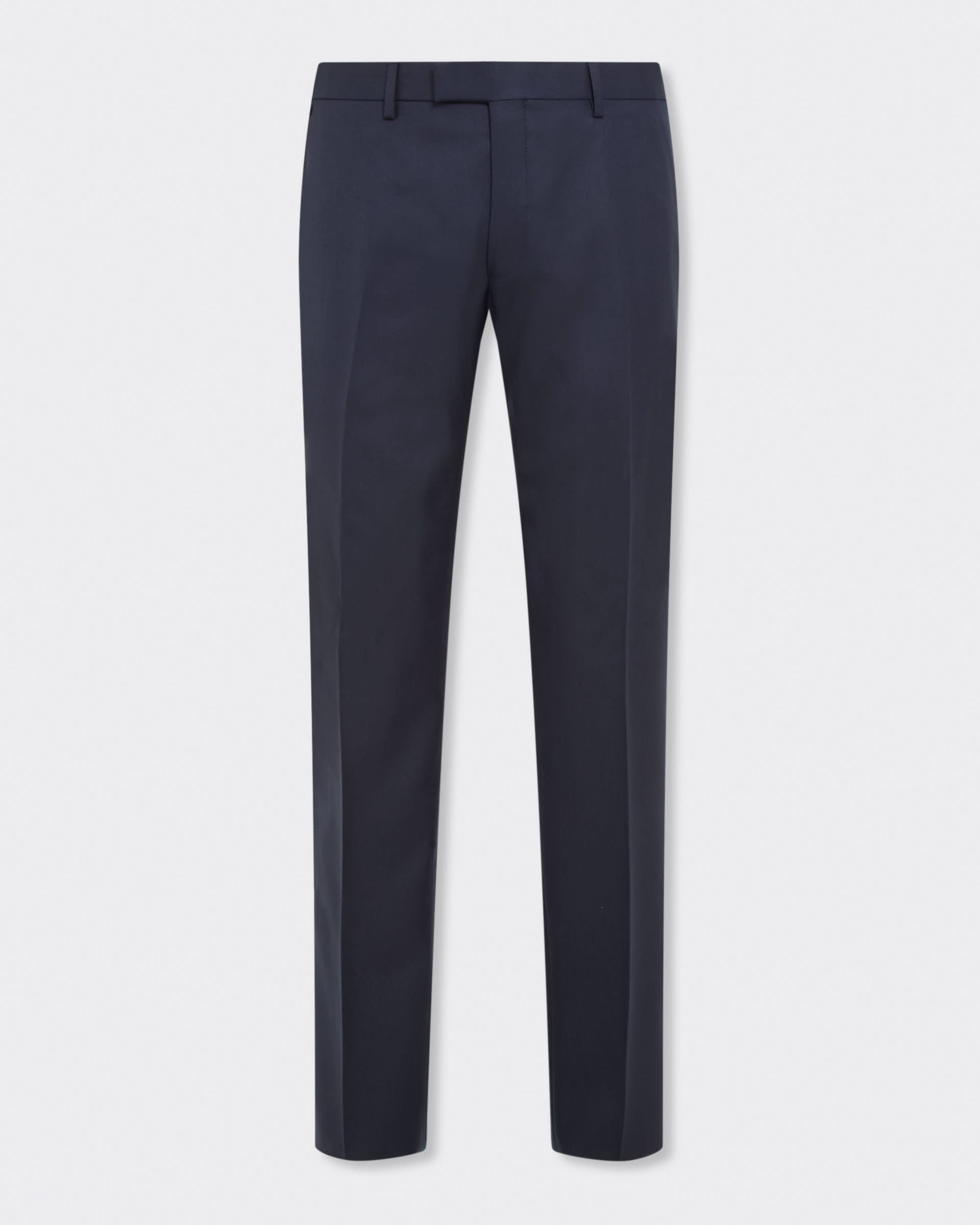 Doughty Wool Twill Suit Trouser Navy