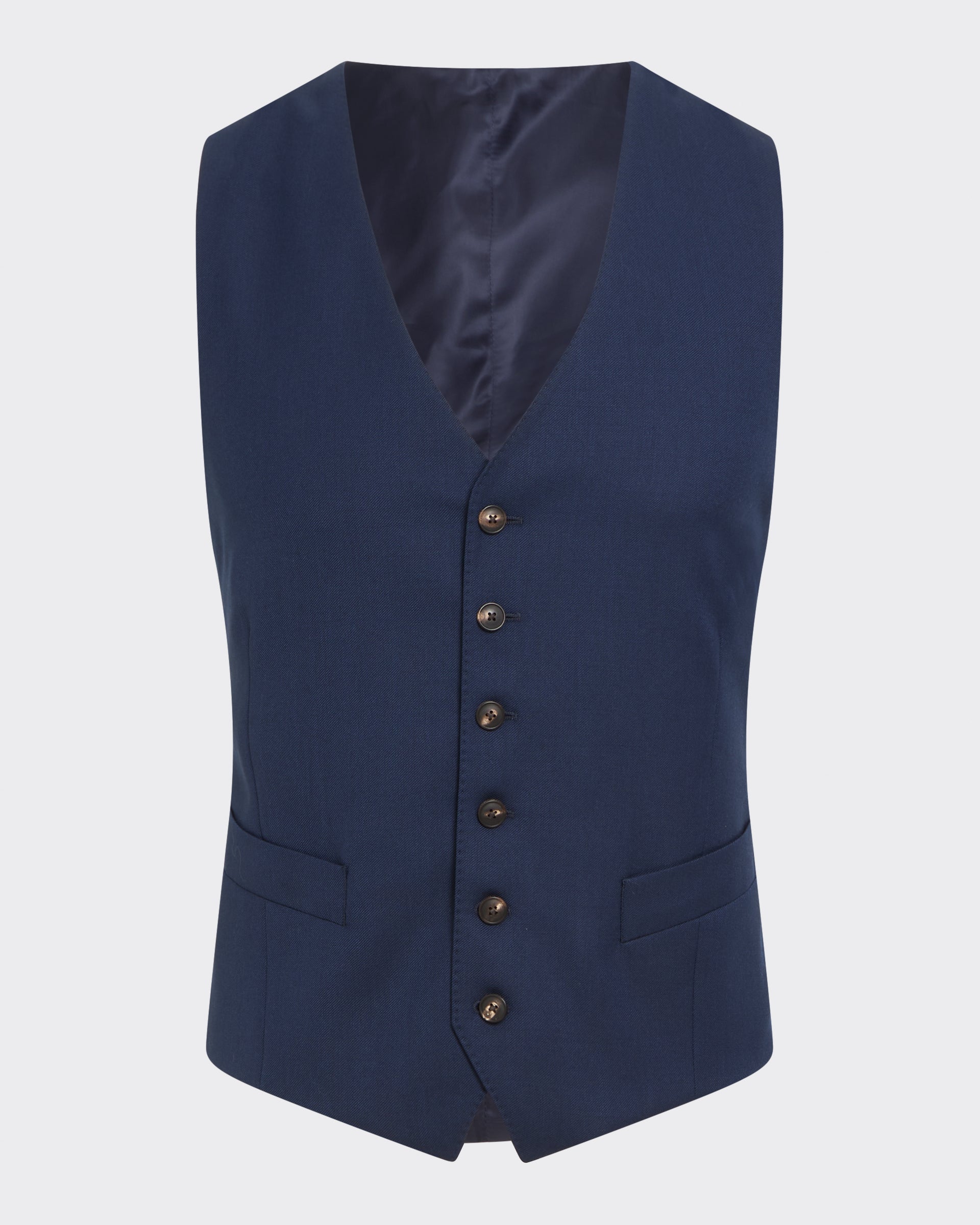 Seymour Twill Waistcoat Blue