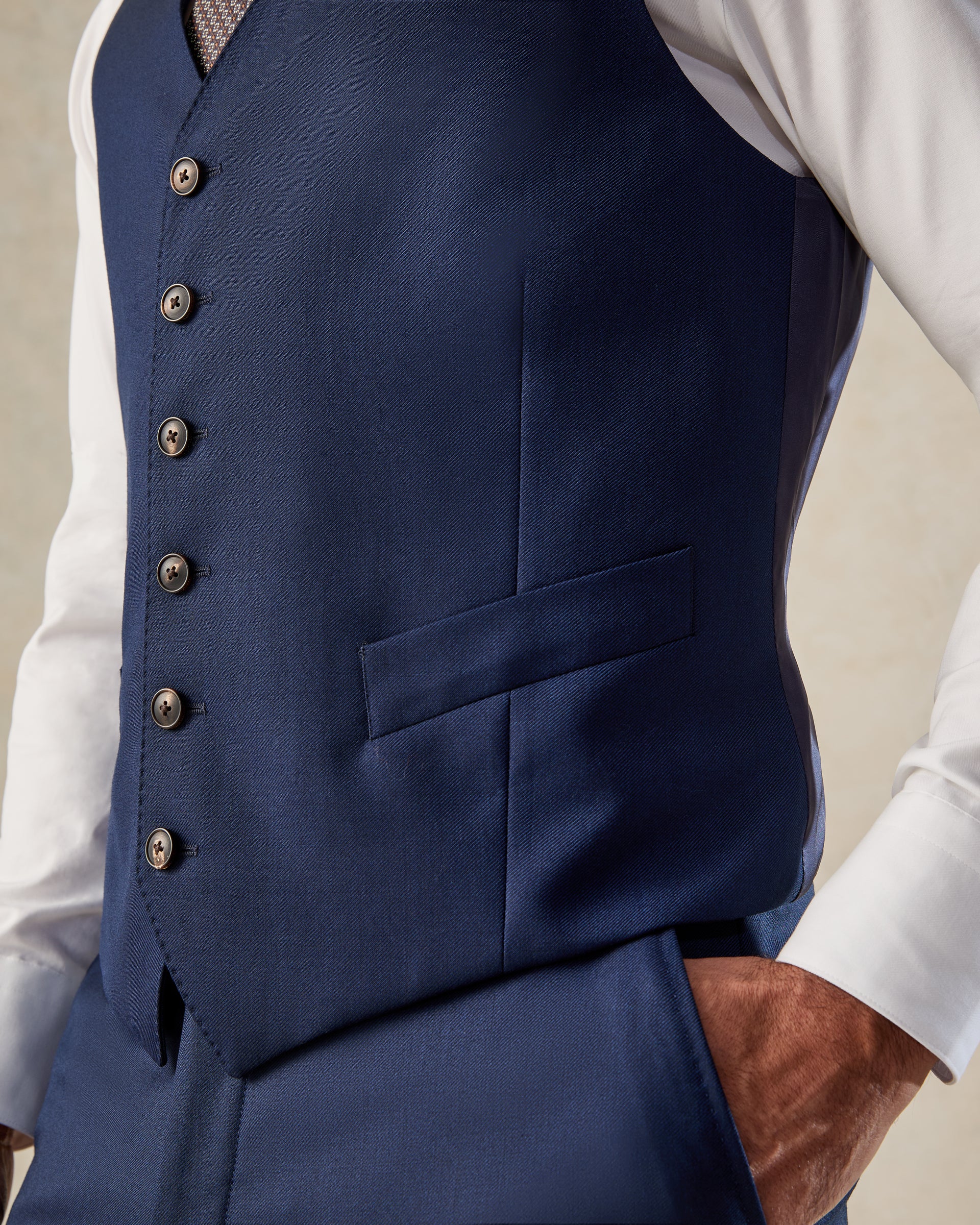 Seymour Blue Wool Twill Suit