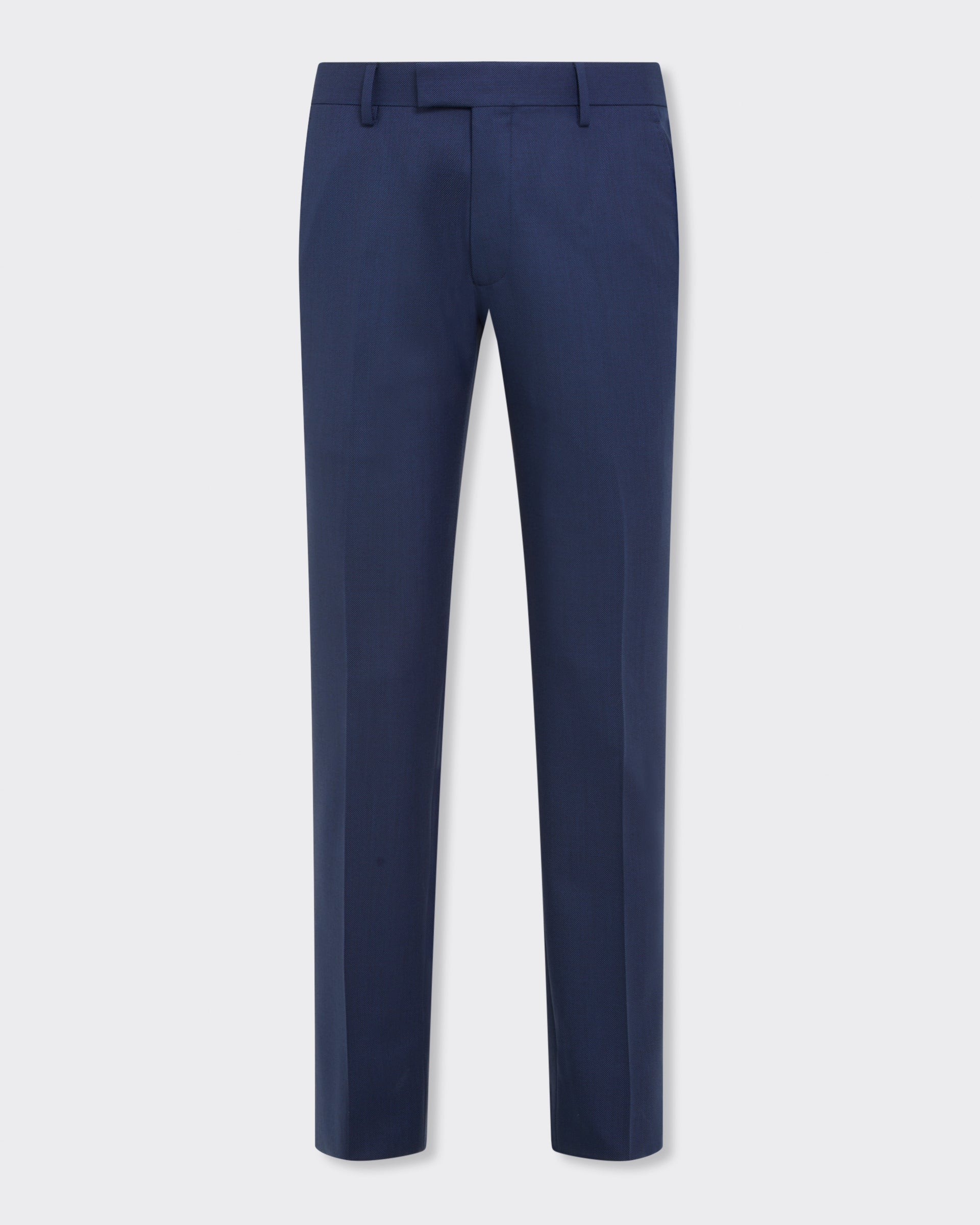 Madden Virgin Wool Birdseye Suit Trouser Navy