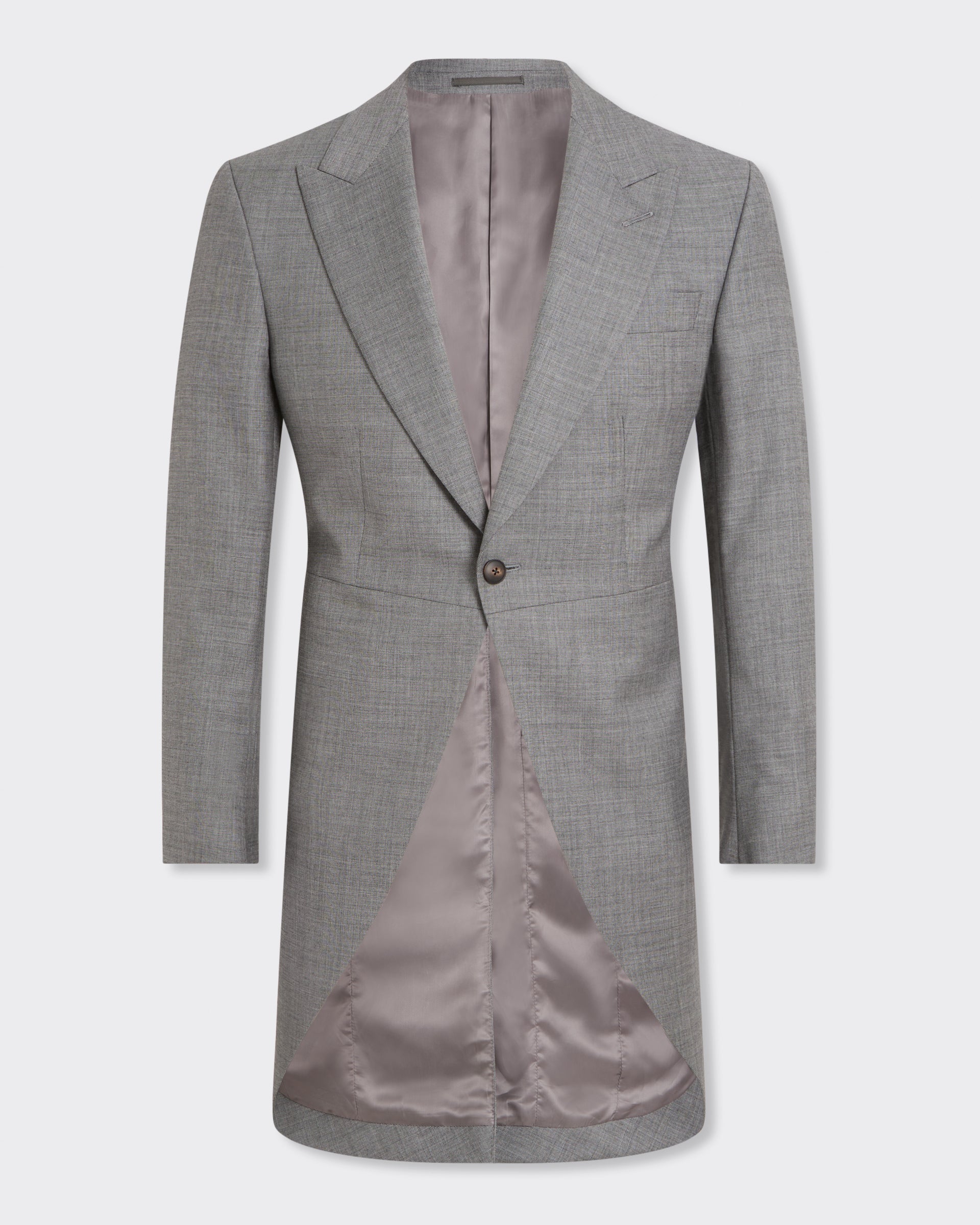 Torlese Virgin Wool Sharkskin Morning Coat Grey