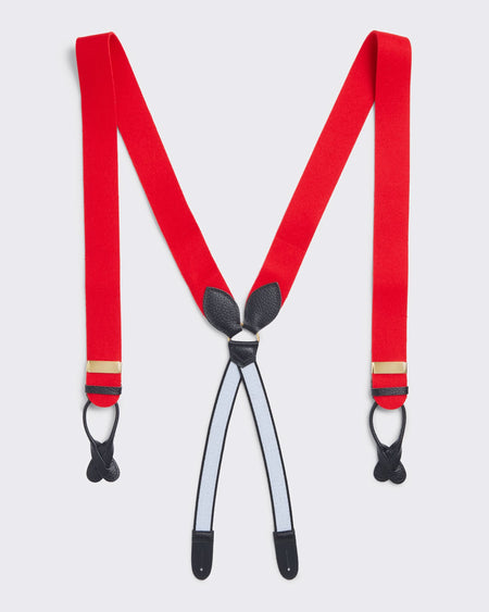 Sinclair Box Cloth Braces Red