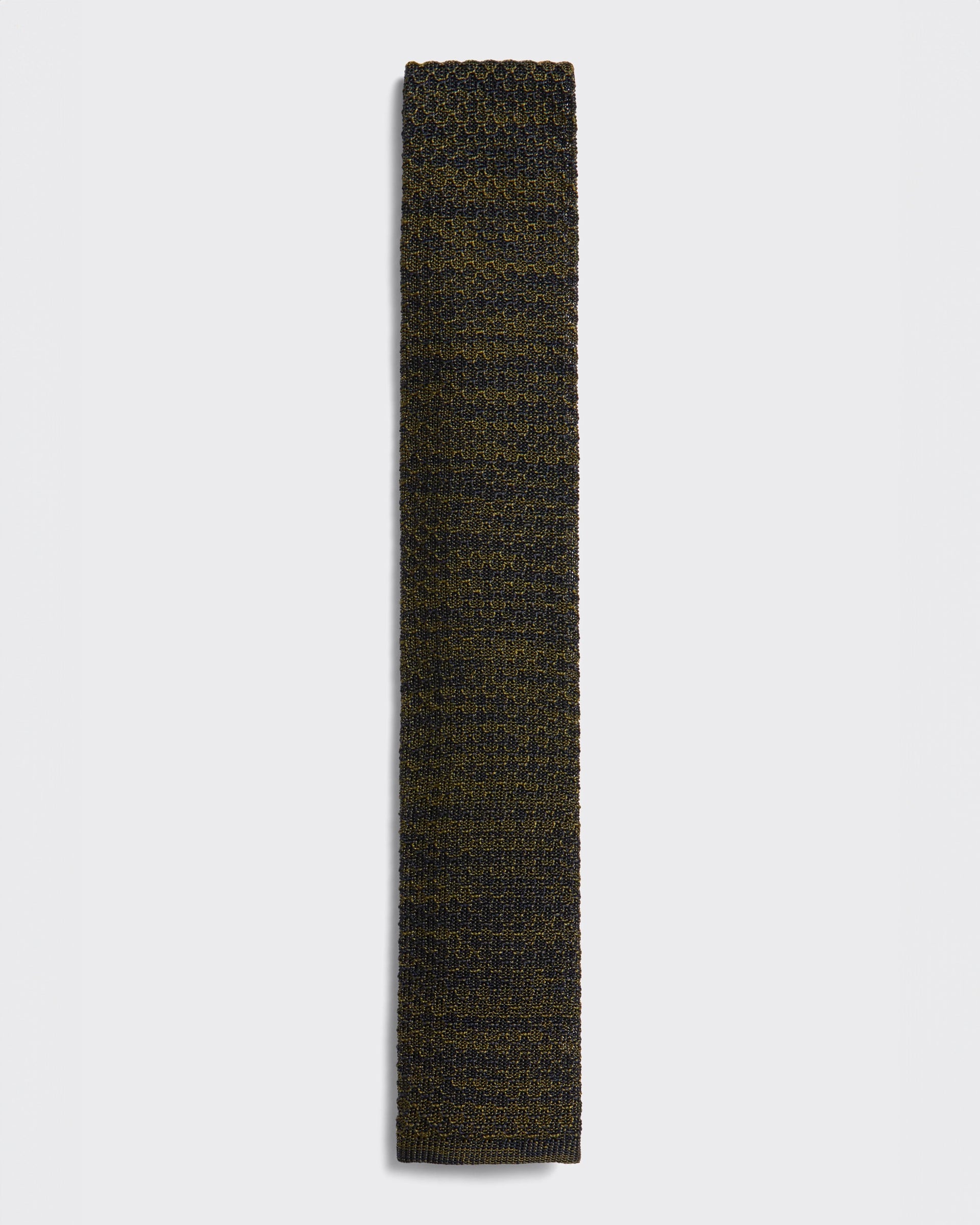 Carberry Knitted Silk Tie Green & Navy