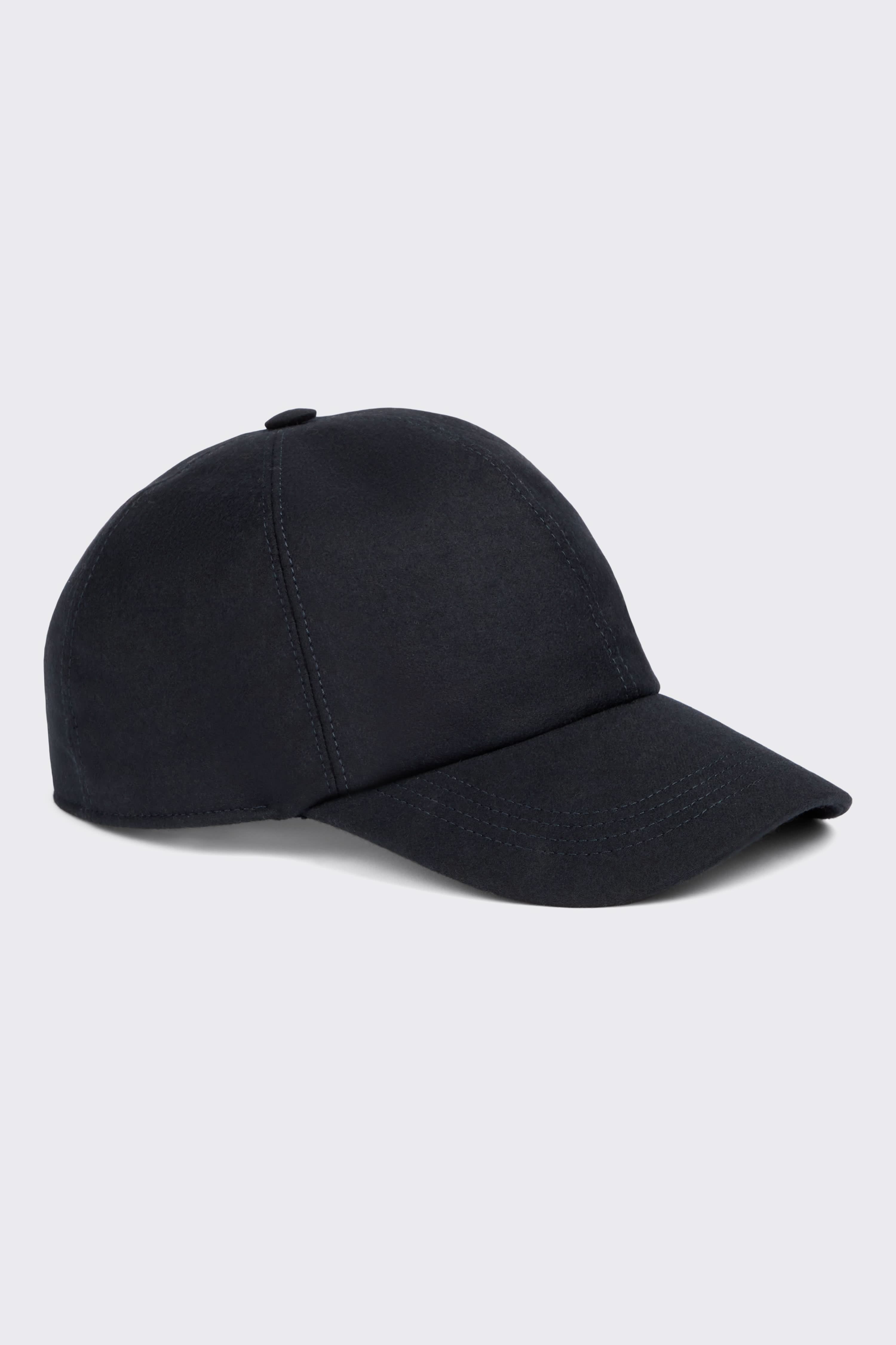 Hooper Wool & Cashmere Baseball Cap Navy