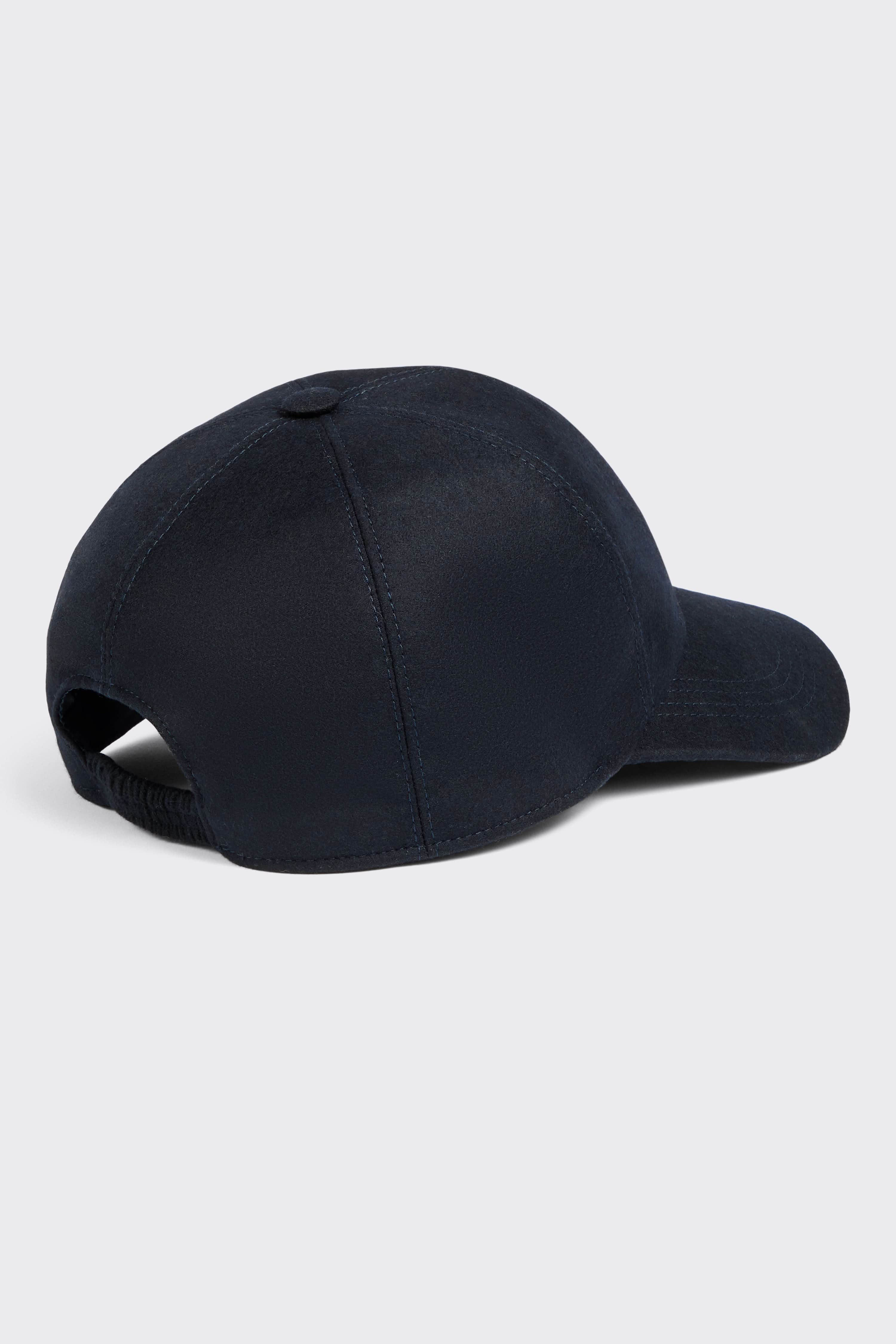 Hooper Wool & Cashmere Baseball Cap Navy