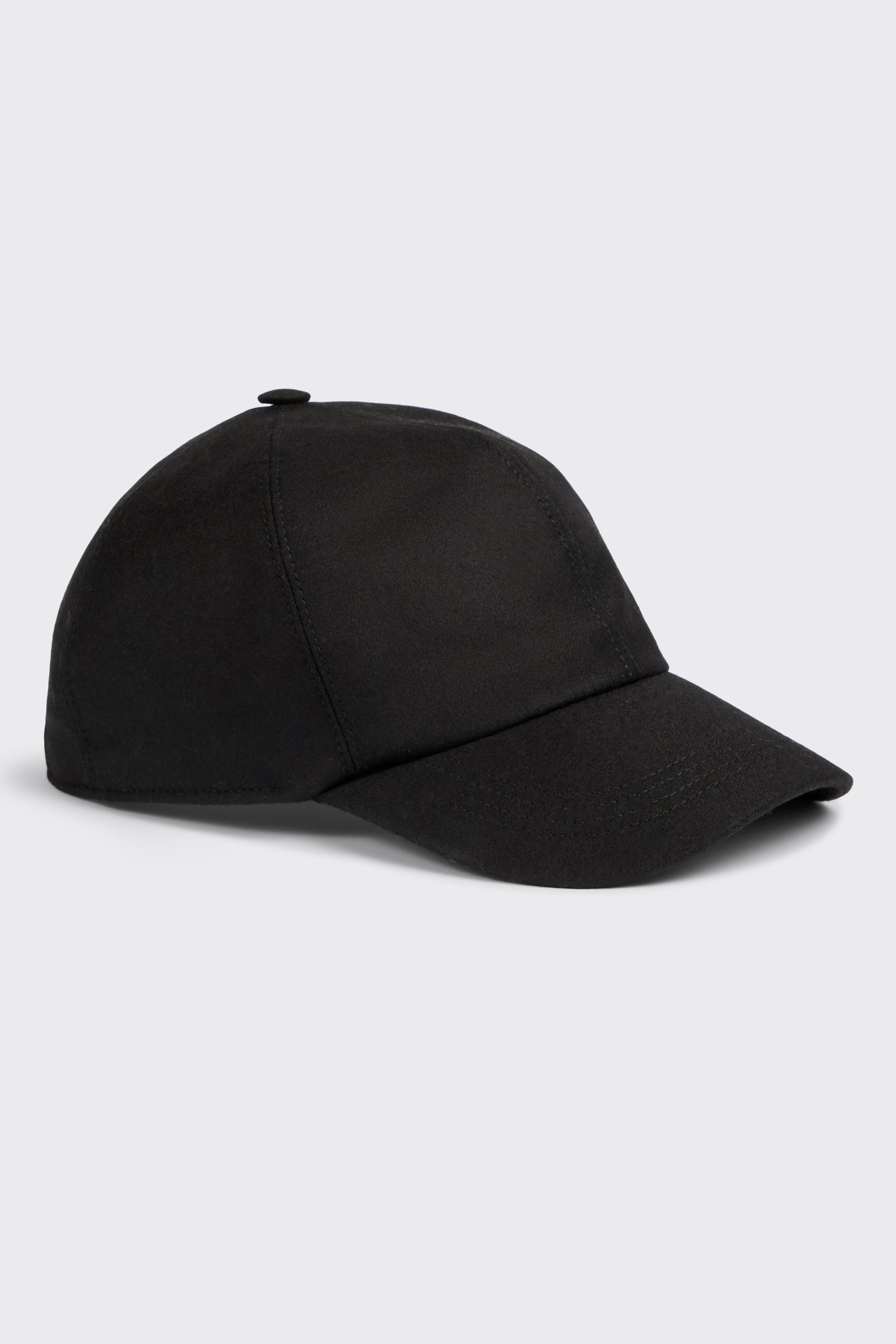 Hooper Wool & Cashmere Baseball Cap Black