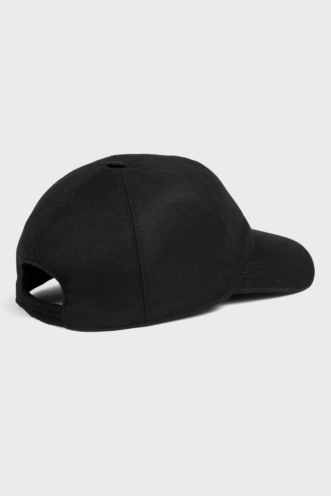 Hooper Wool & Cashmere Baseball Cap Black