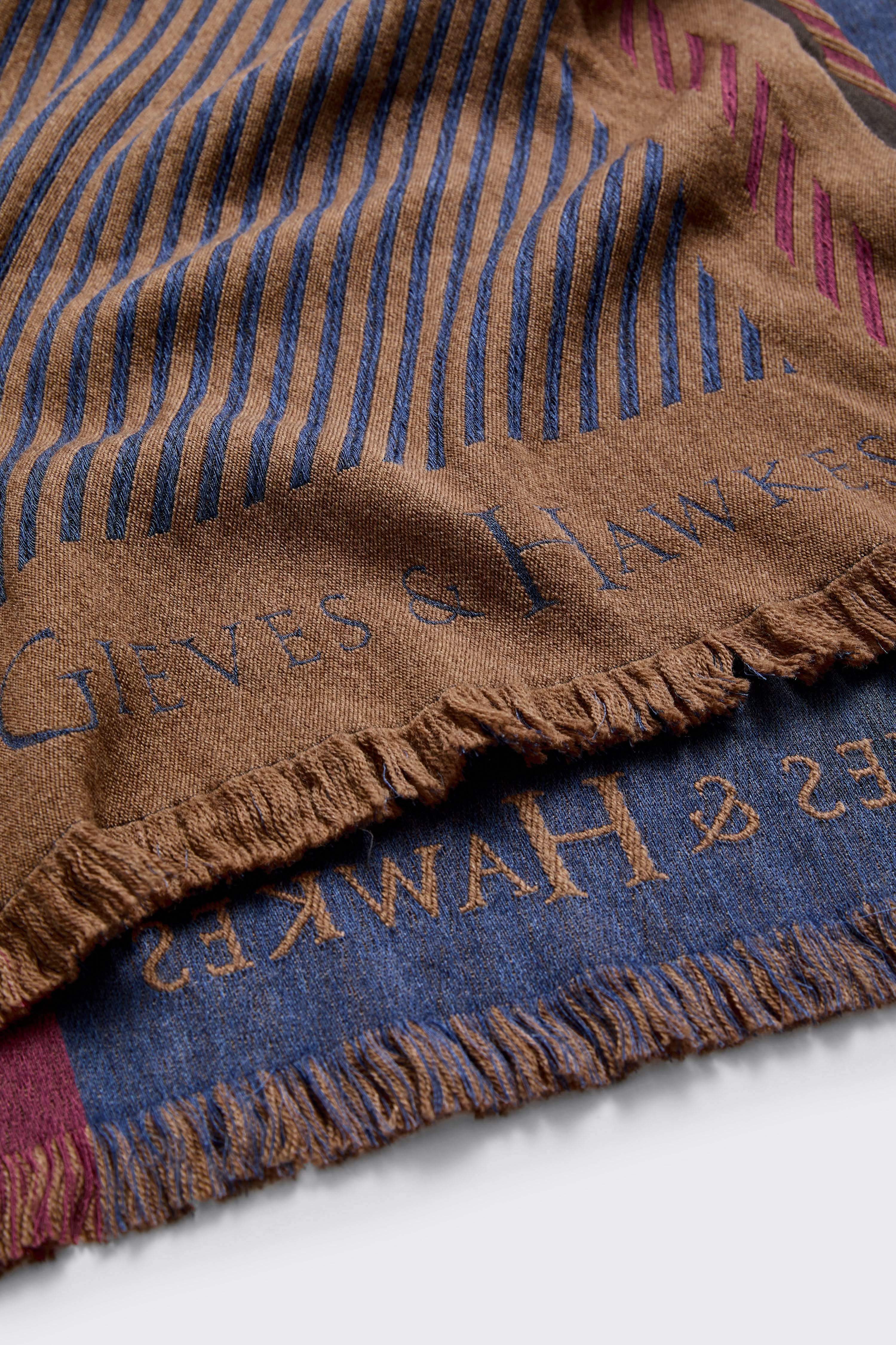 Langton Wool Silk Stripe Scarf - Multicolor