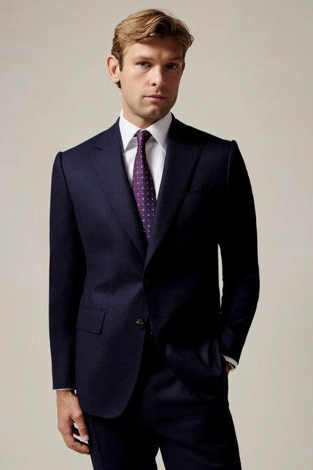 Anderson Flannel Virgin Wool Suit Jacket