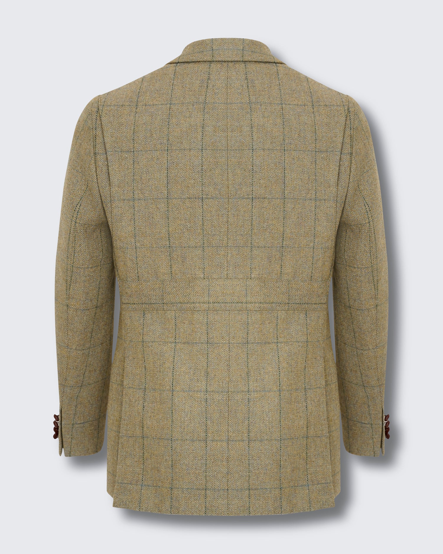 Balintyre Pale Green Windowpane Check Jacket
