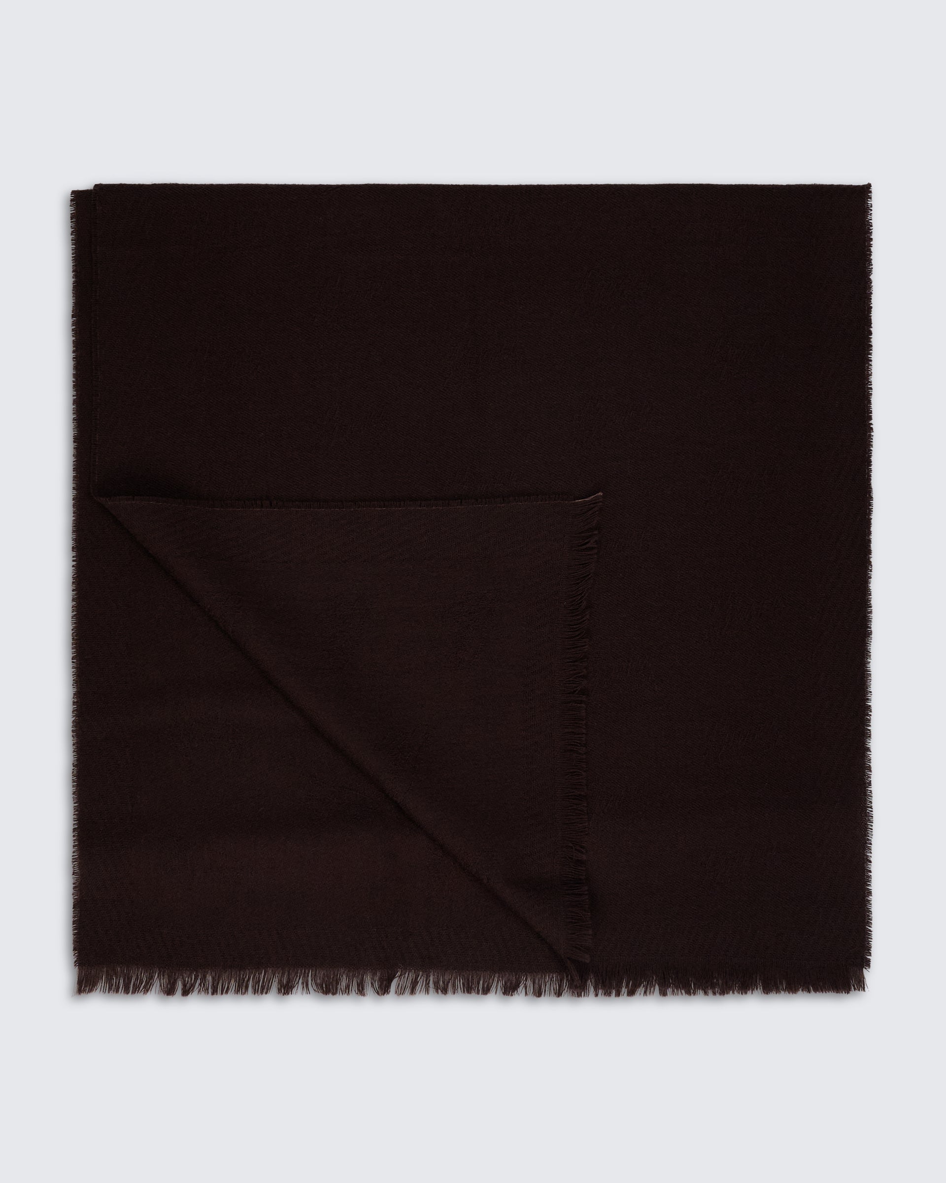 Kenmare Wool Scarf Monogram Burgundy