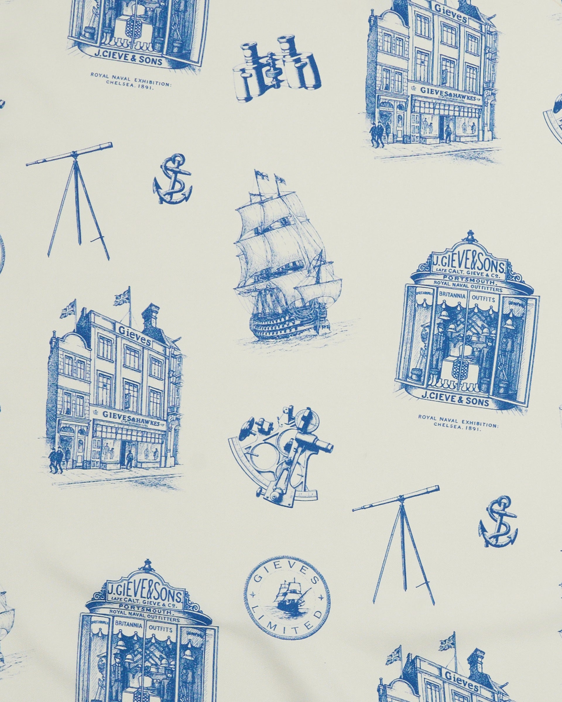 Barne Portsmouth Heritage Pocket Square