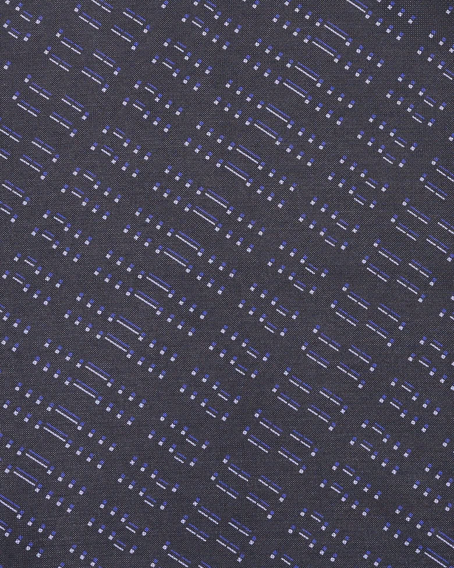 Barne Silk Morse code Pocket Square Navy