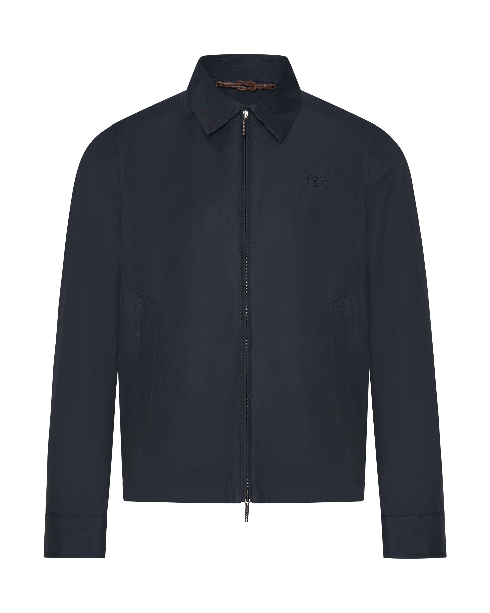 Barton Cotton & Nylon Plain Bomber Navy