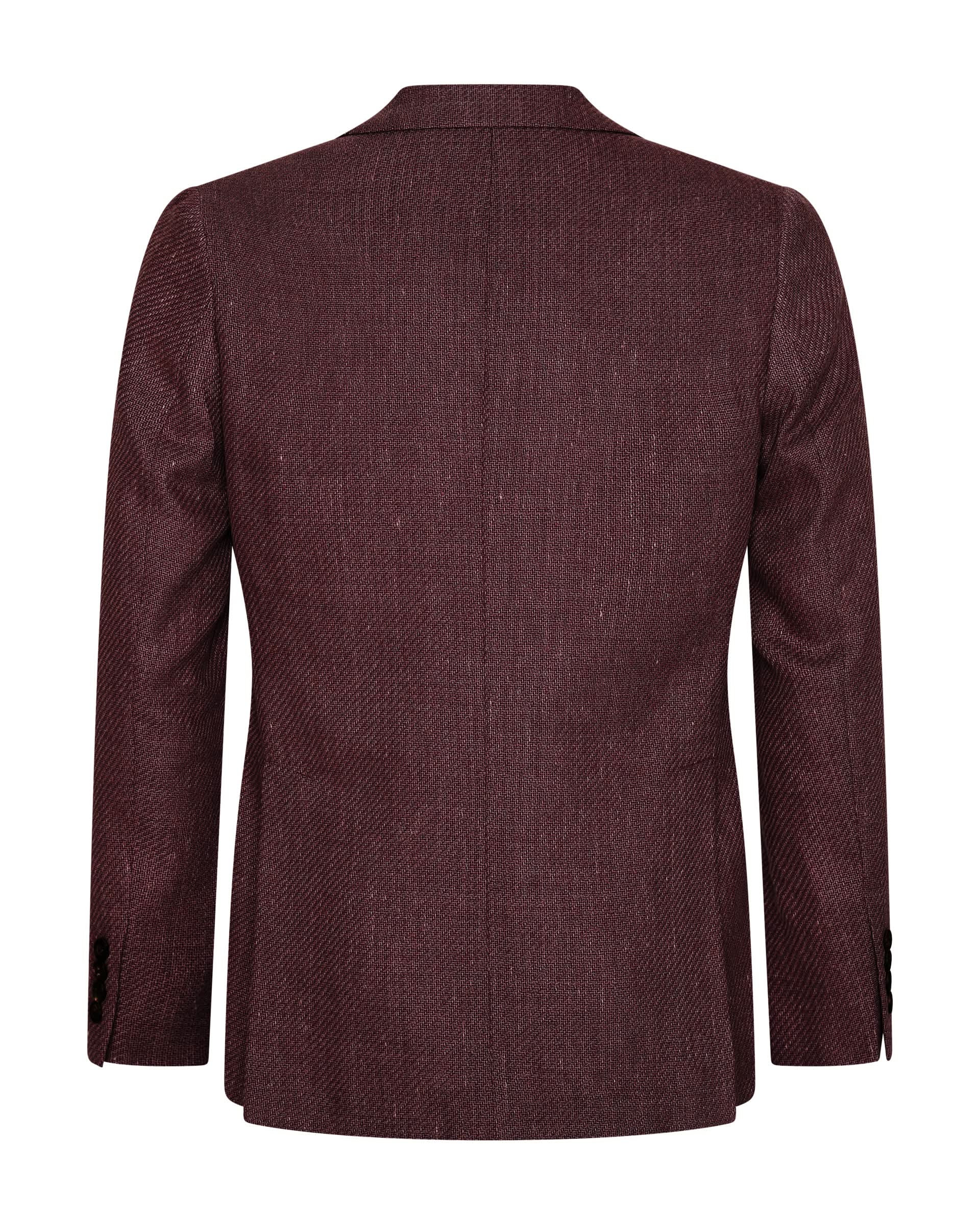 Bligh Virgin Wool & Linen Textured Blazer Mauve