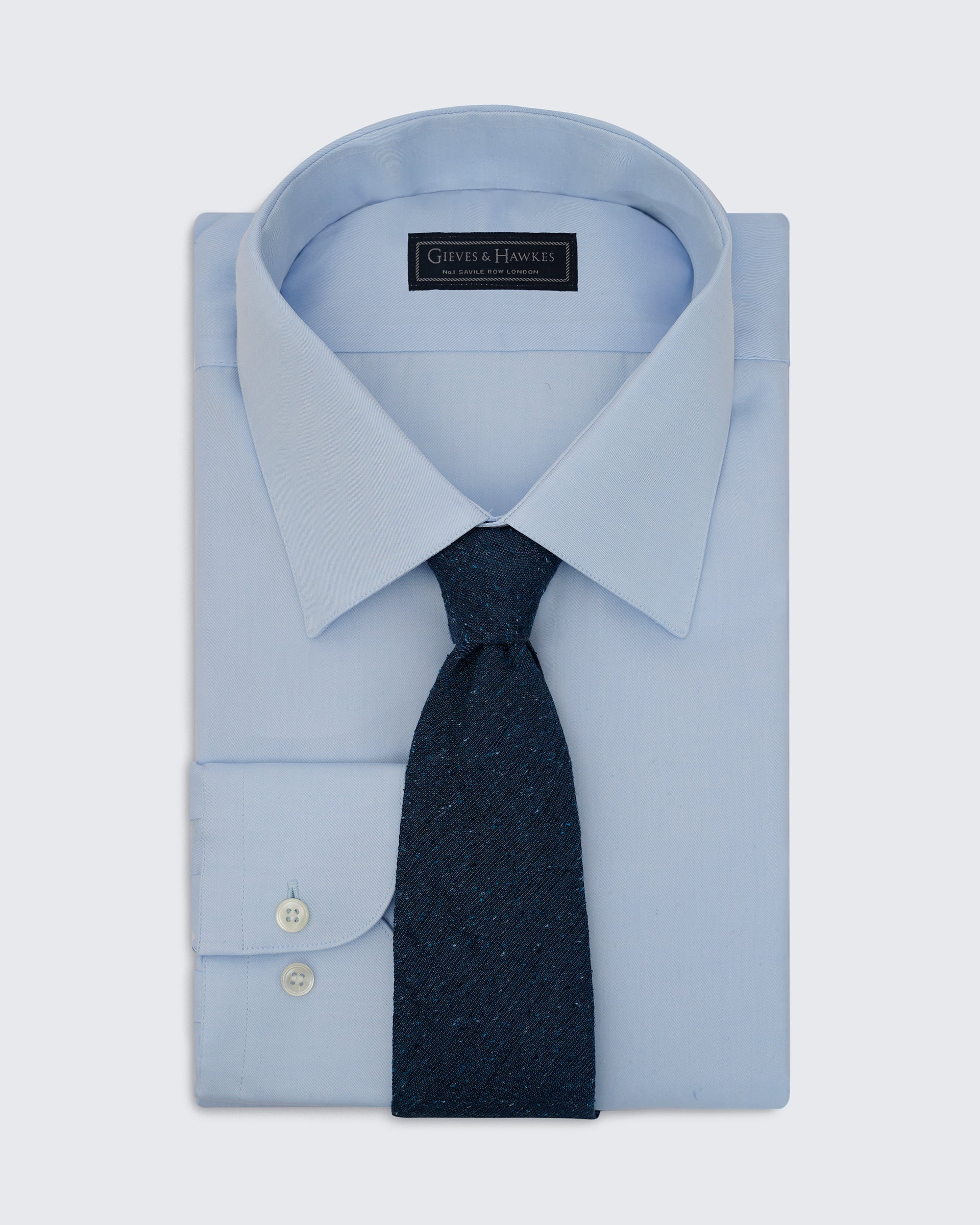 Carberry Silk Tie Blue Fleck