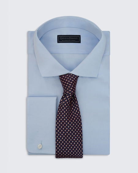 Stanberry Navy Red Texture Tie