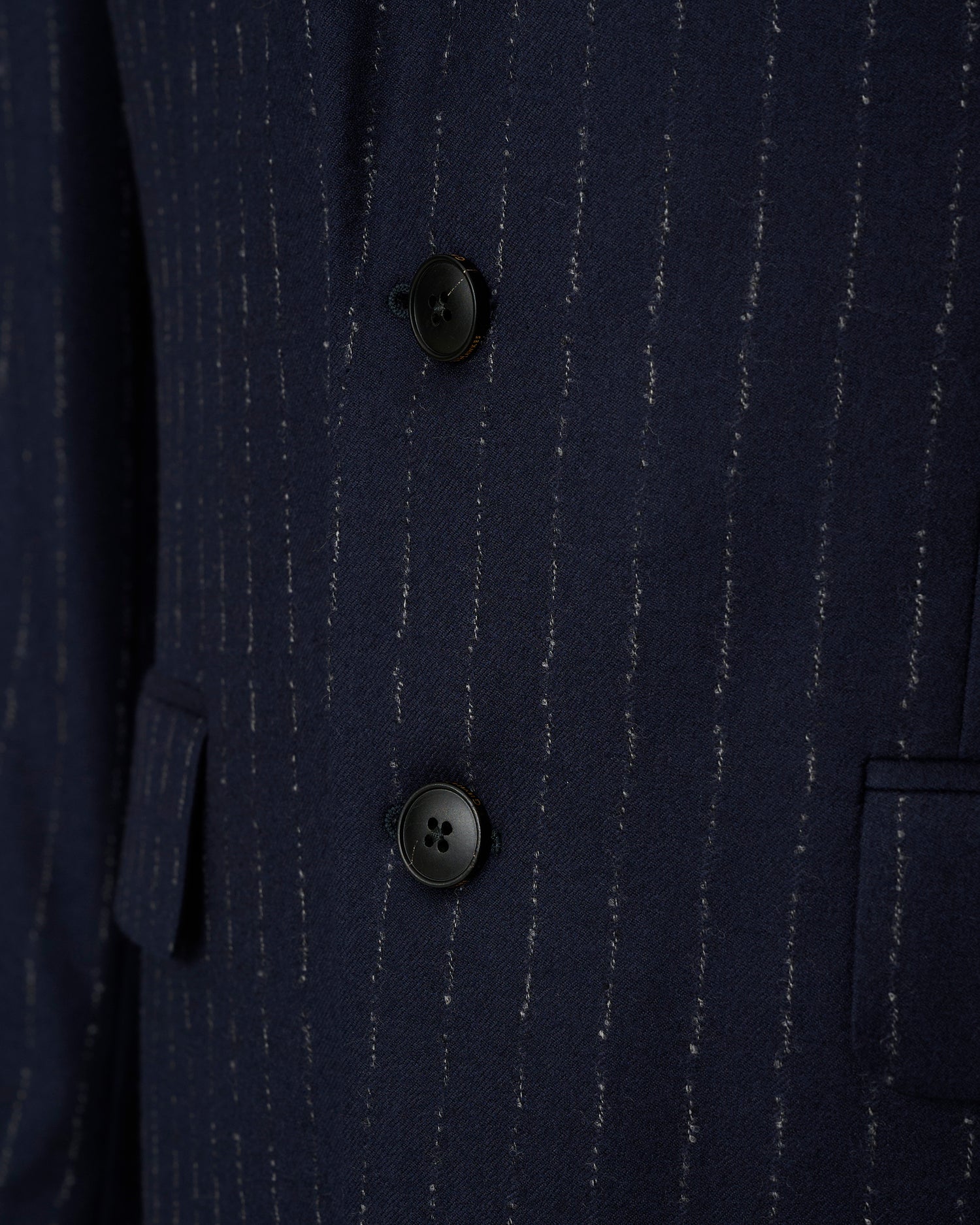 Churchill Wool Cashmere Morse Code Suit Navy