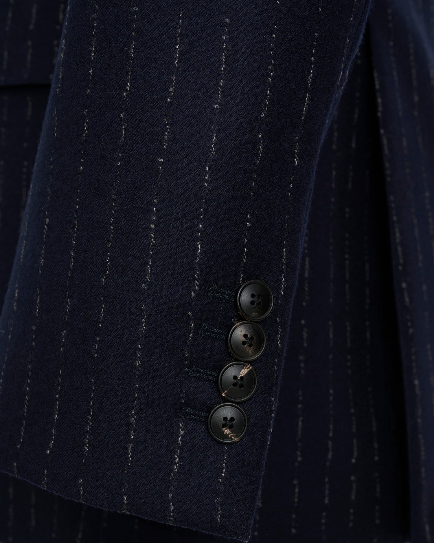 Churchill Wool Cashmere Morse Code Suit Navy