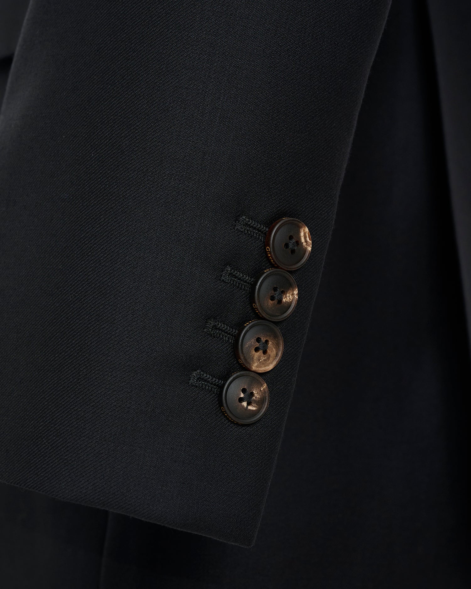 Clarke Wool Twill Suit Black