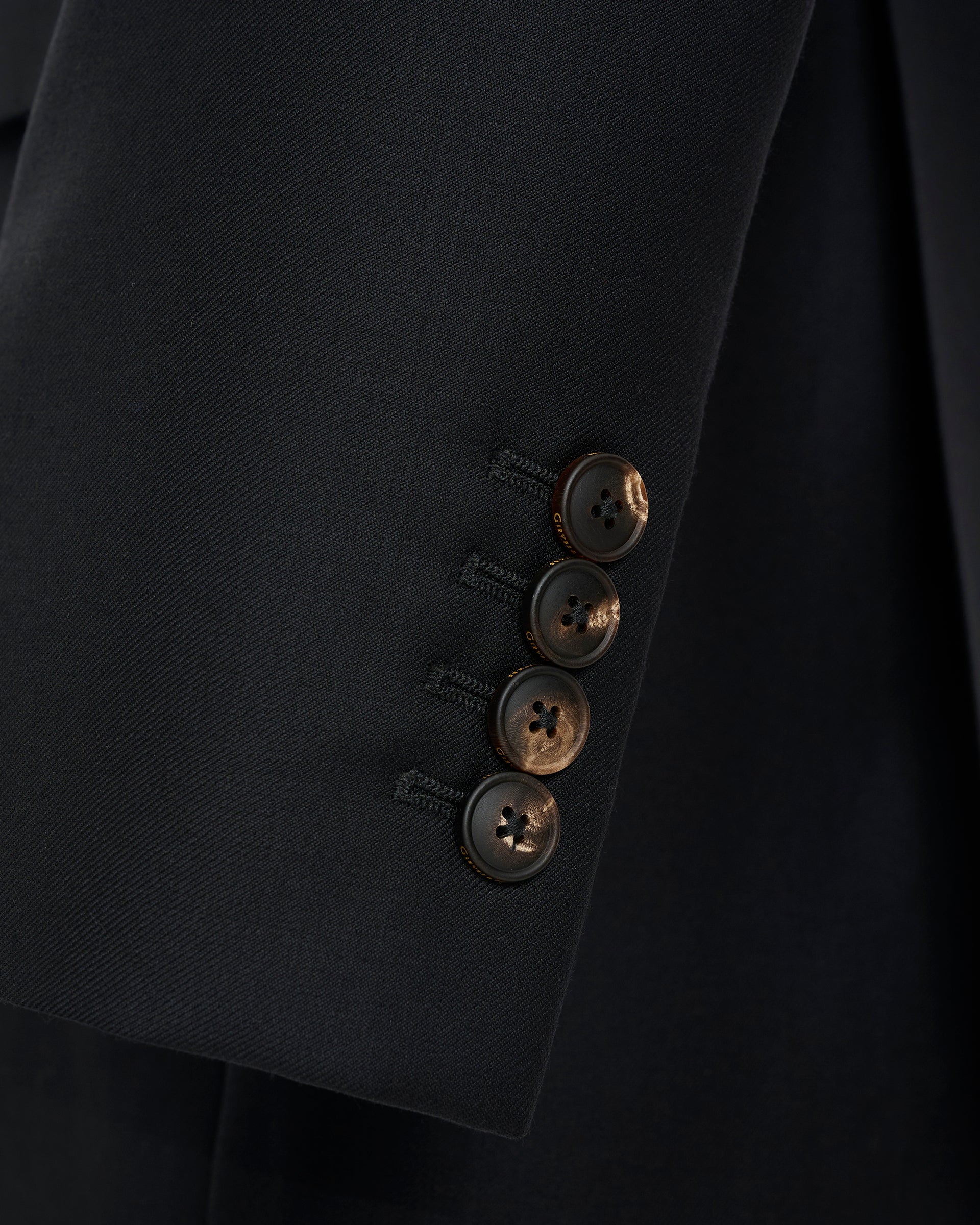Clarke Wool Twill Suit Black