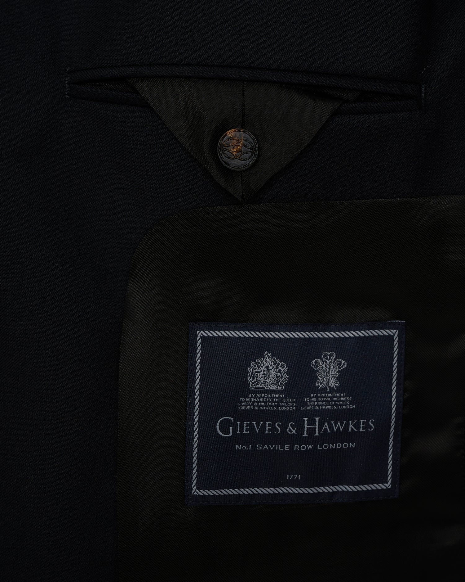 Clarke Wool Twill Suit Black