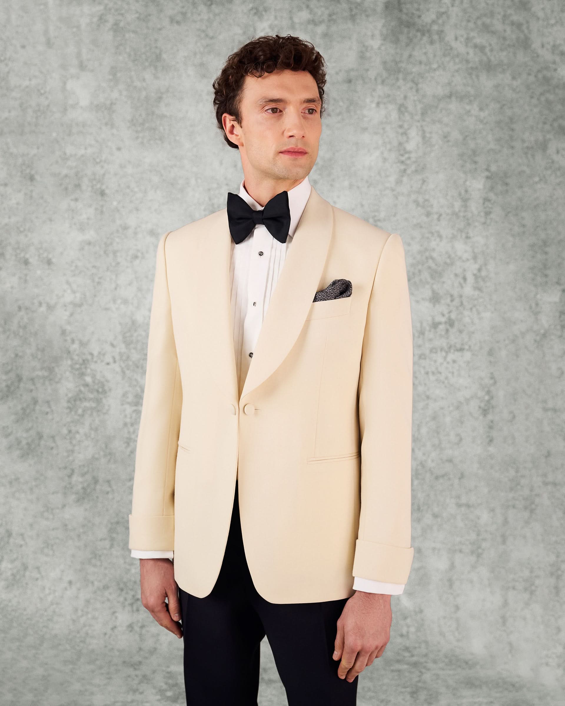 Colomb Wool Dinner Jacket Ecru