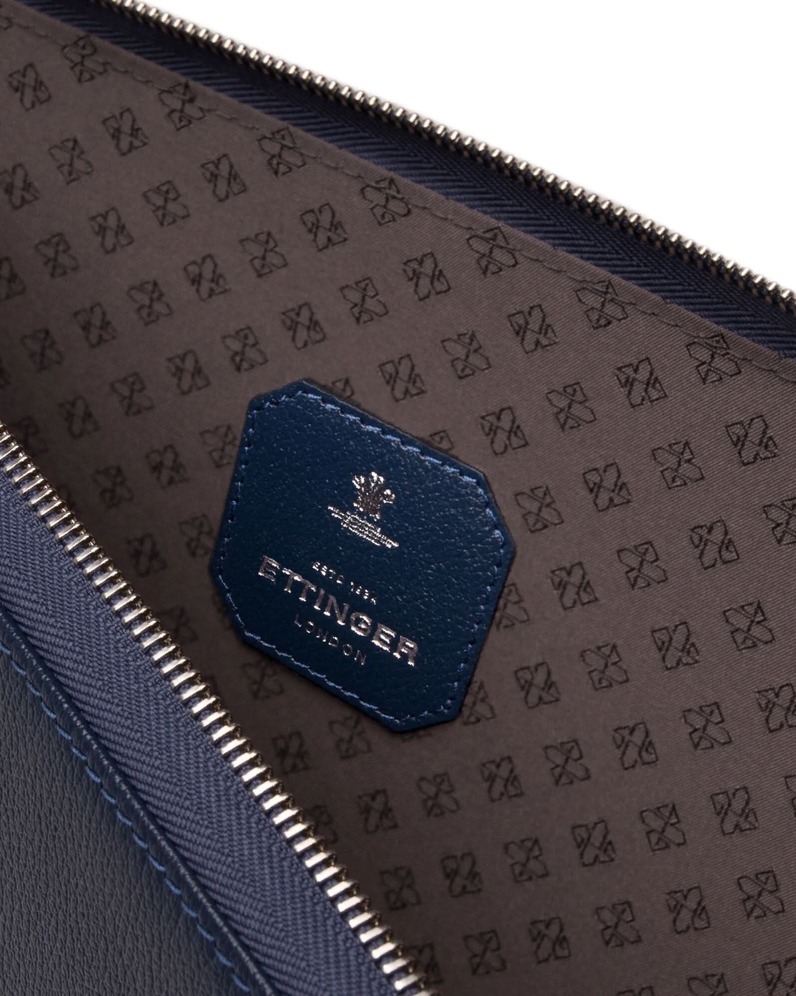 Capra Large Zip Pouch - Marine Blue