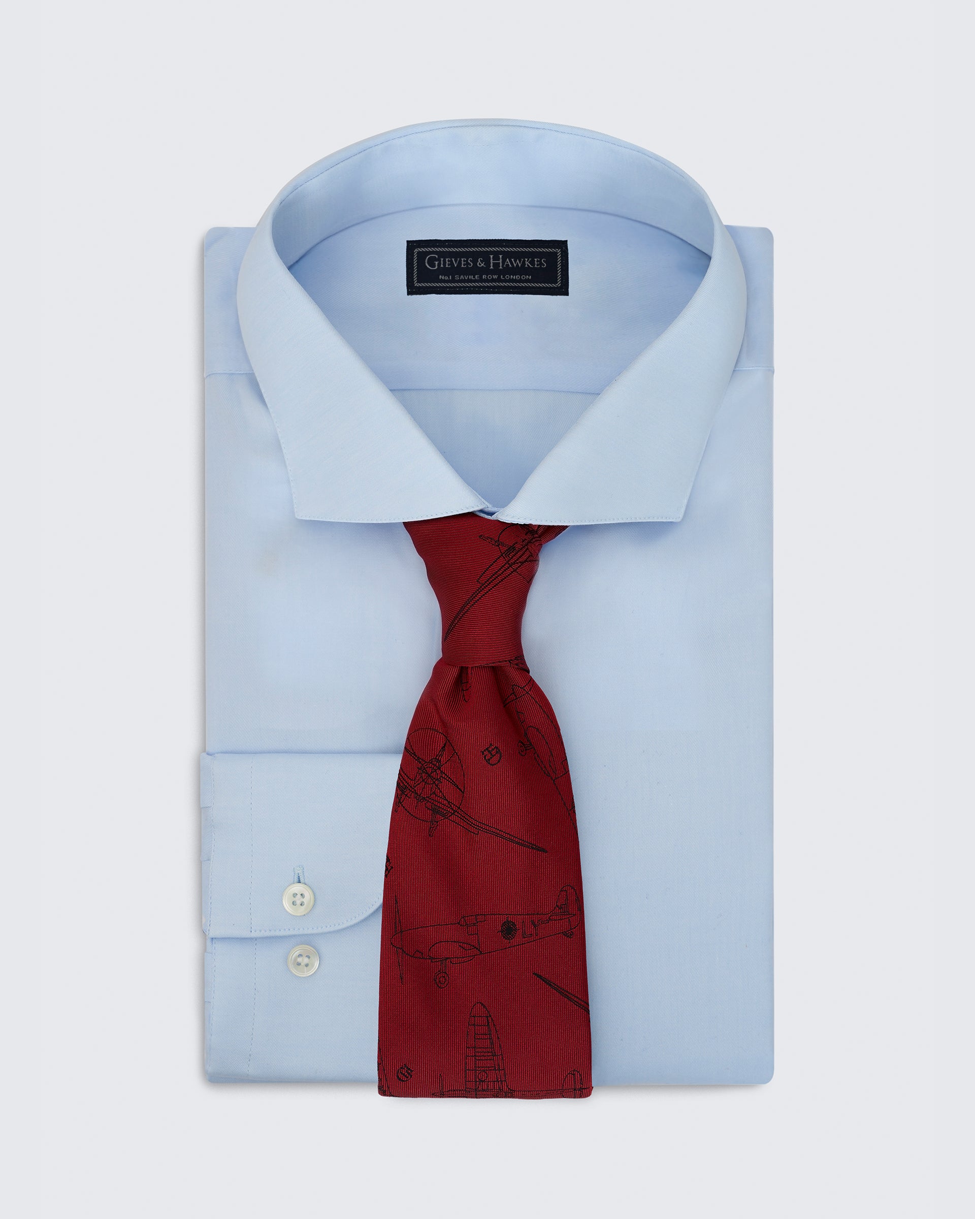 Carberry RAF Plane Tie Red