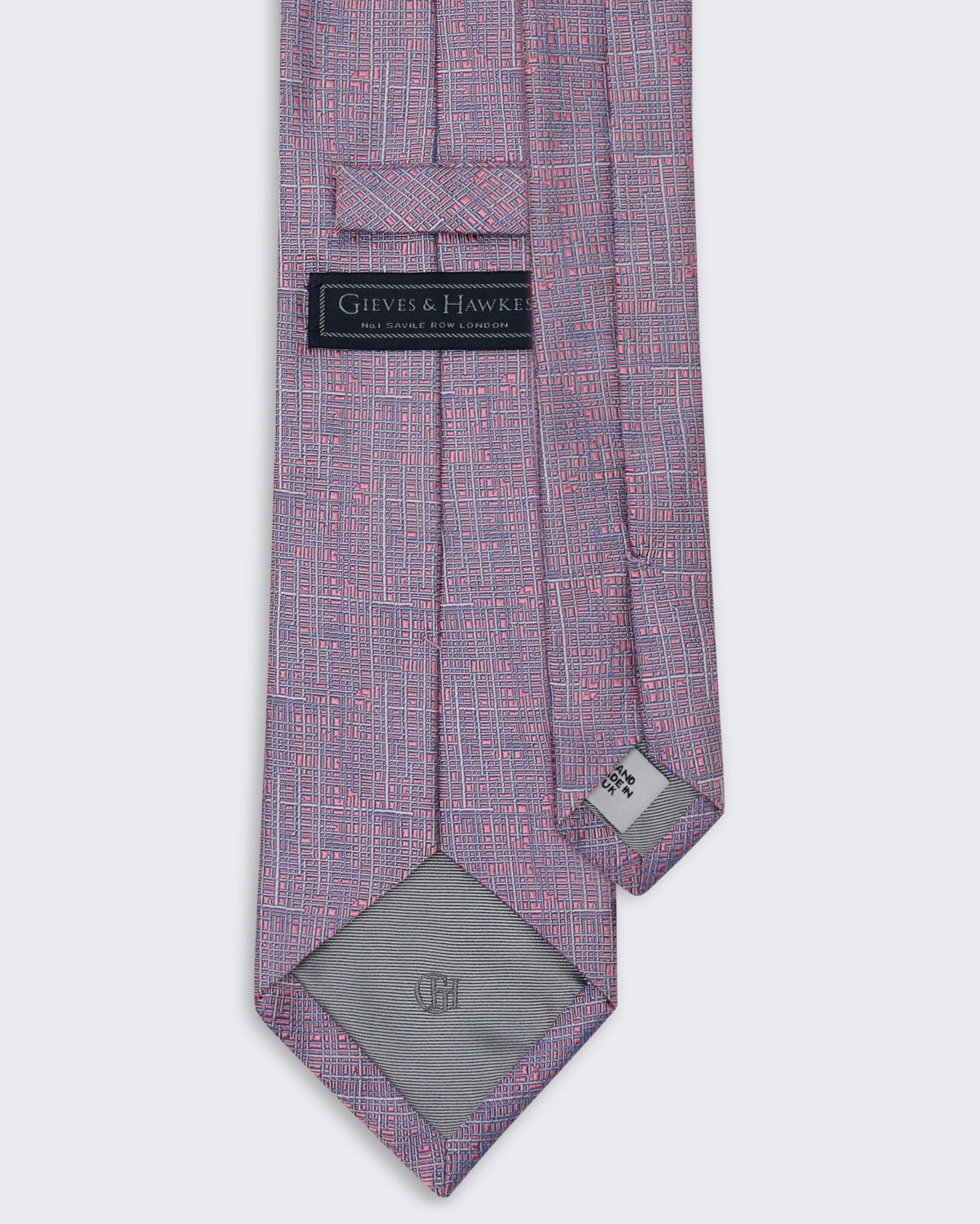 Rowberry Pink/Blue Crosshatch Tie
