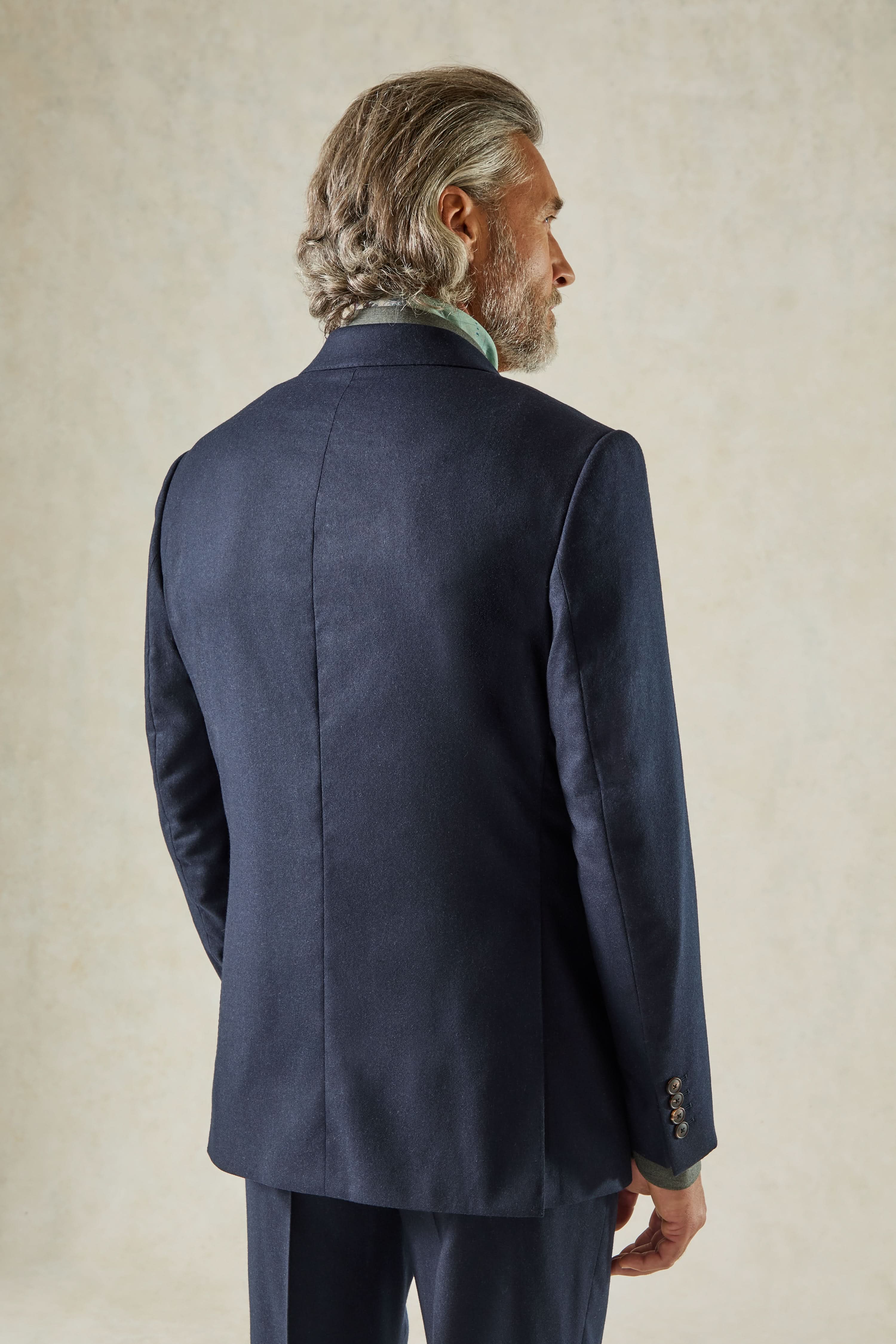 Cartwright Flannel Suit Jacket Navy
