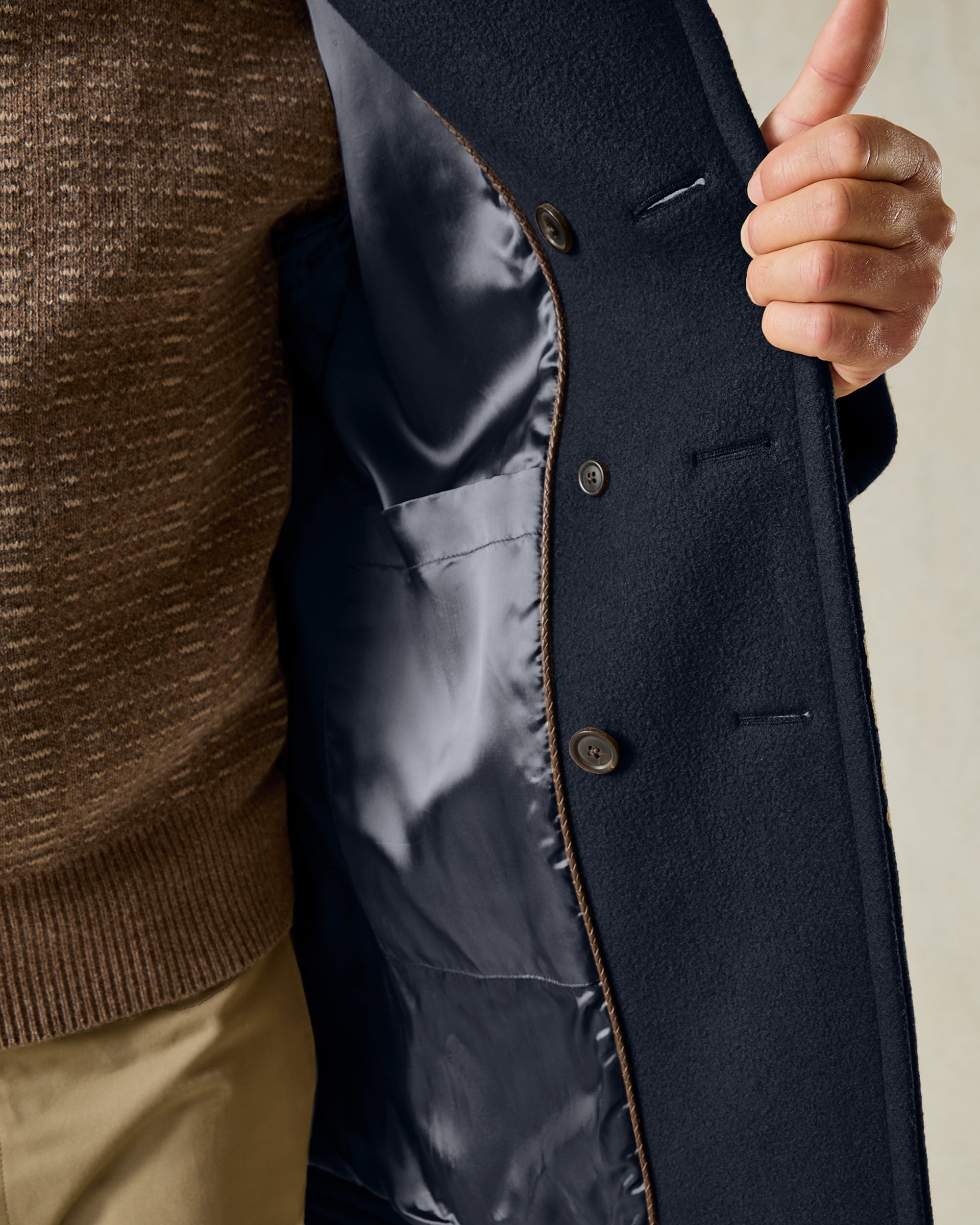 Croft Bridge Coat Navy
