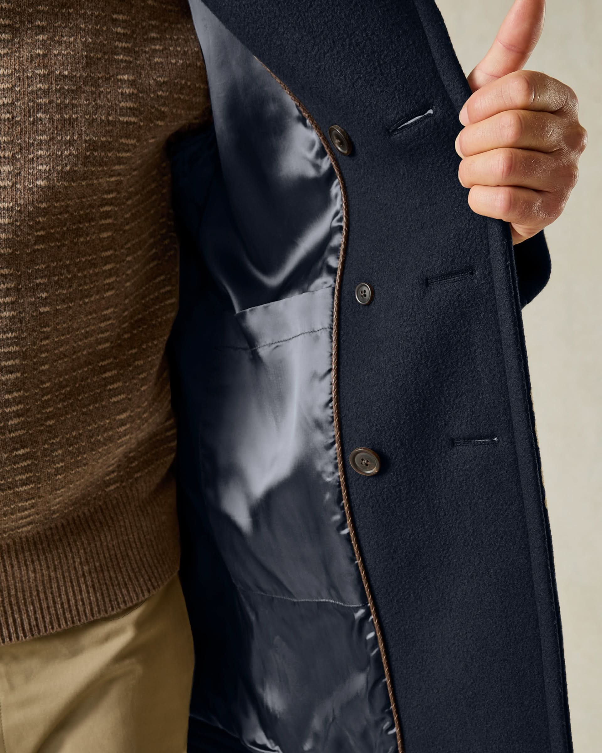 Croft Bridge Coat Navy