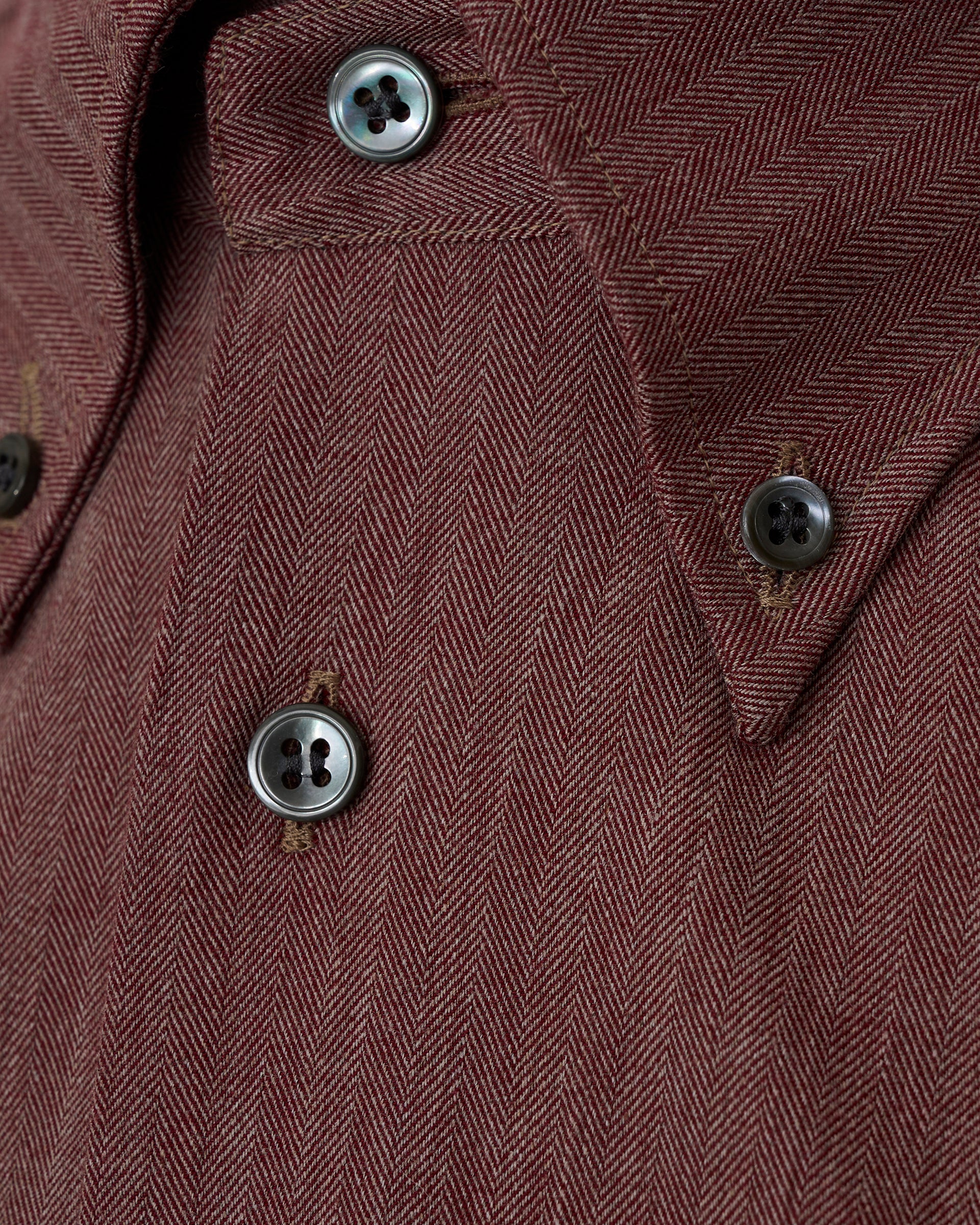Day Herringbone Spread Shirt Burgundy