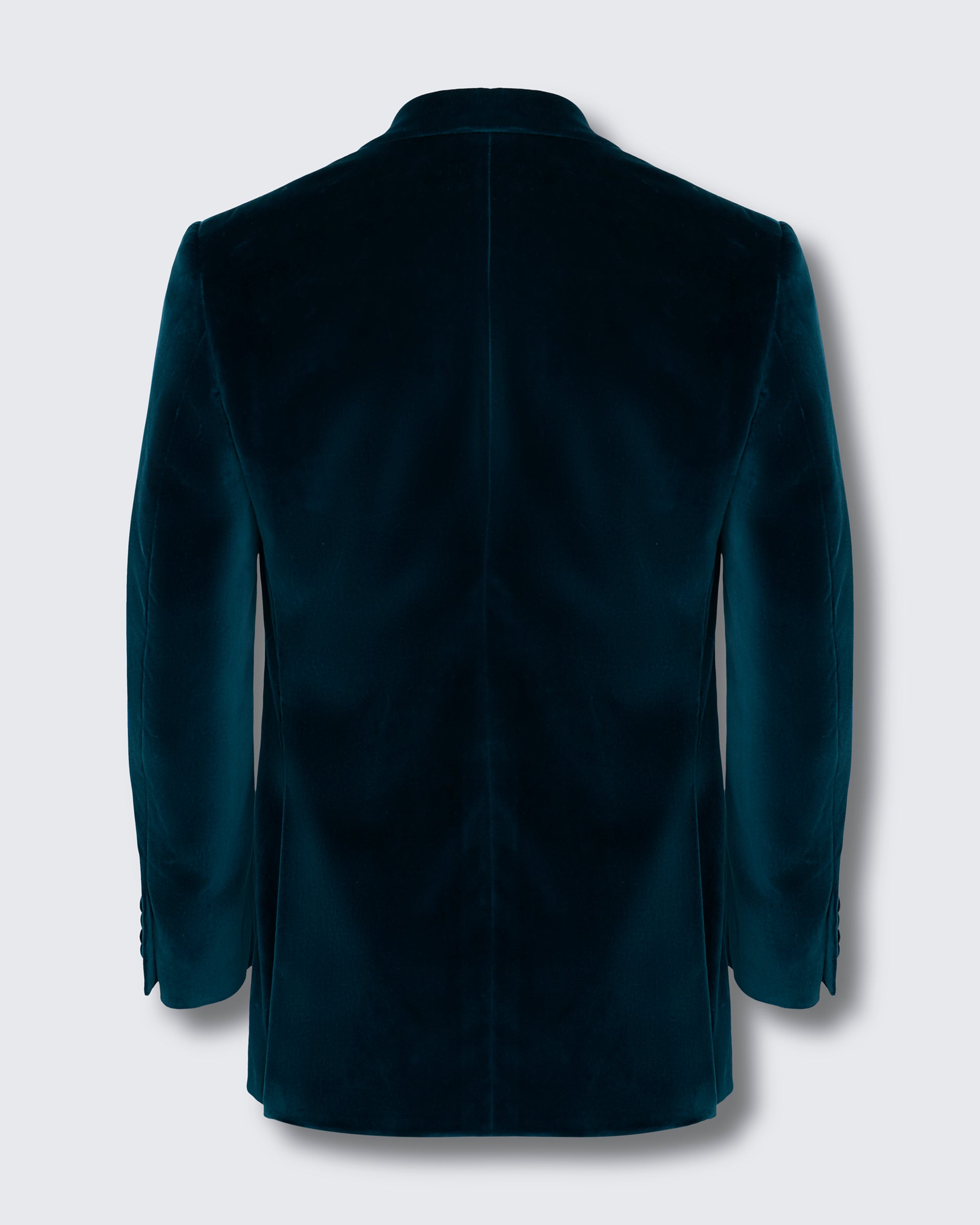 Dennis Double Breasted Dress Jacket Teal Velvet